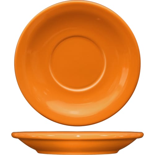 International Tableware CAN-2-O Cancun™ Stoneware Orange NR Saucer 5-1/2"