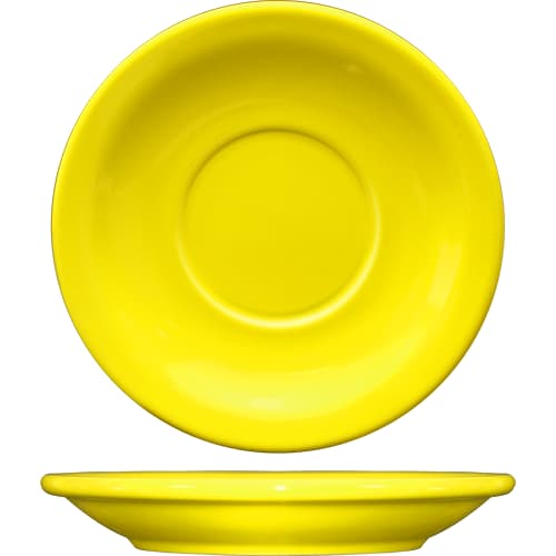 International Tableware CAN-2-Y Cancun™ Stoneware Yellow NR Saucer 5-1/2"