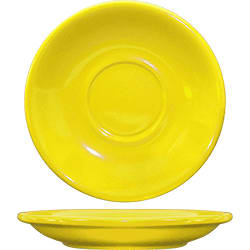 International Tableware CA-2-Y Cancun™ Stoneware Yellow Saucer 6"