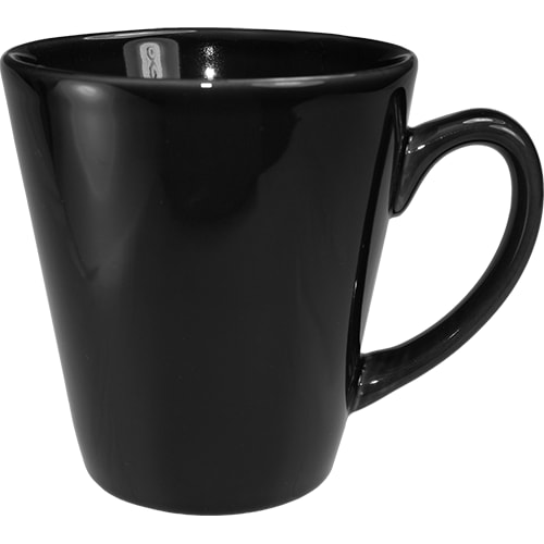 International Tableware 839-05 Cancun™ Stoneware Black Funnel Cup (12oz)