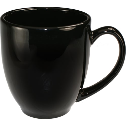 International Tableware 81376-05 Cancun™ Stoneware Black Bistro Cup (14oz)