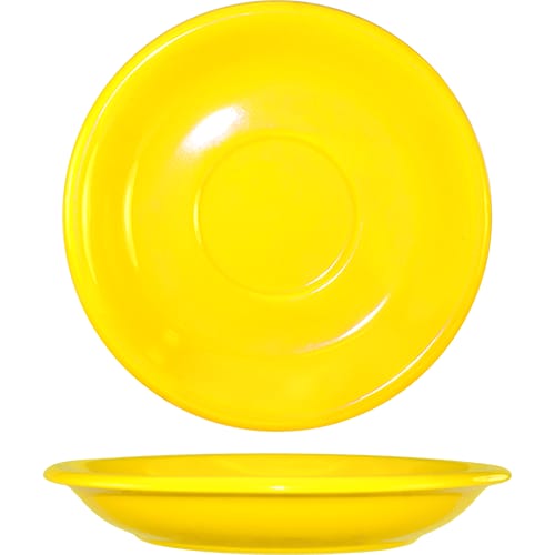 International Tableware 81376-242S Cancun™ Stoneware Yellow Saucer 6-1/4"