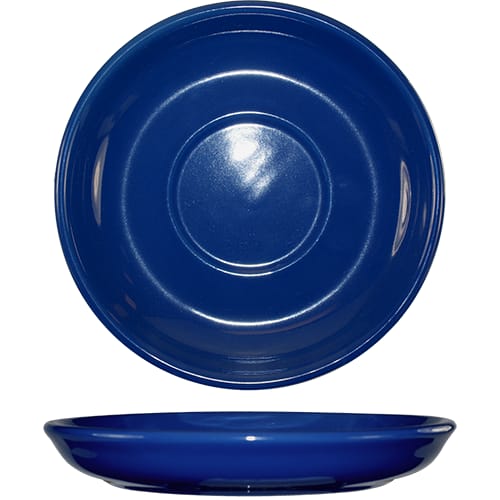 International Tableware 822-04S Cancun™ Stoneware Cobalt Blue Latte Saucer 6-1/8"