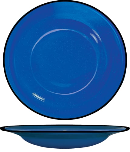 International Tableware CF-120 Campfire™ Stoneware Blue w/White Speckles Pasta Bowl (18oz)