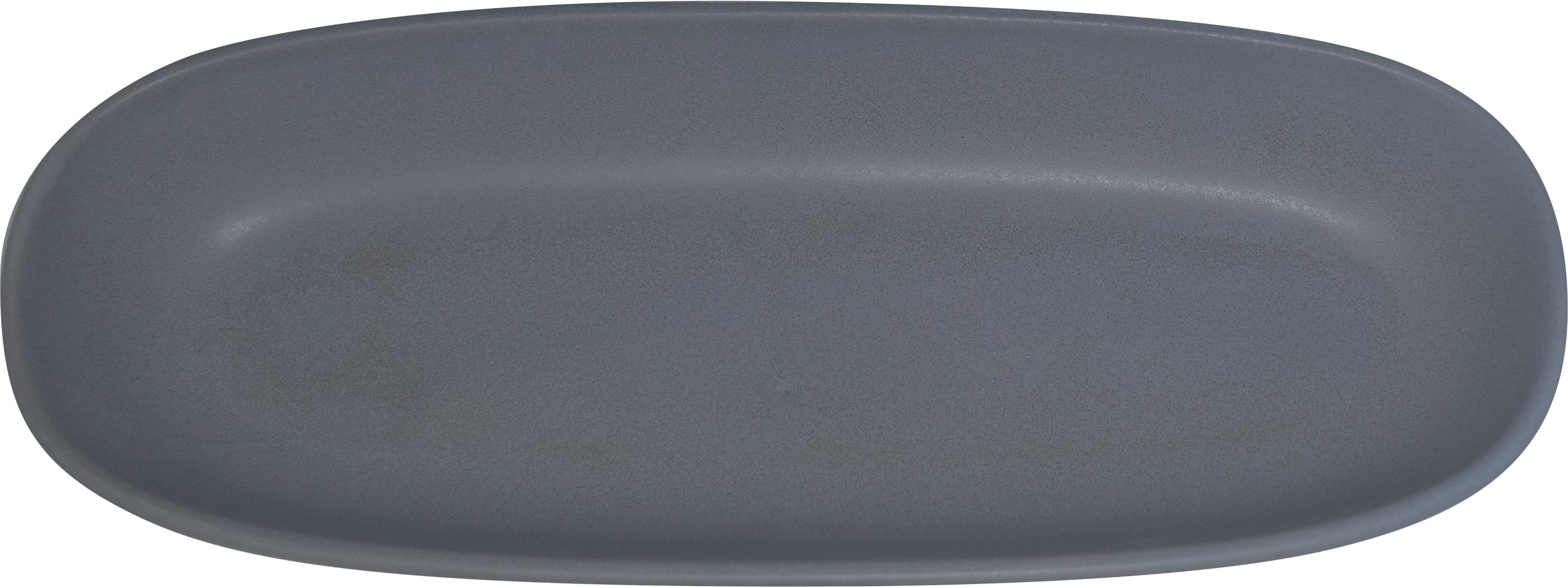 International Tableware SR-12 Strata™ Stoneware Two Tone Grey/Sand Platter 9-7/8"