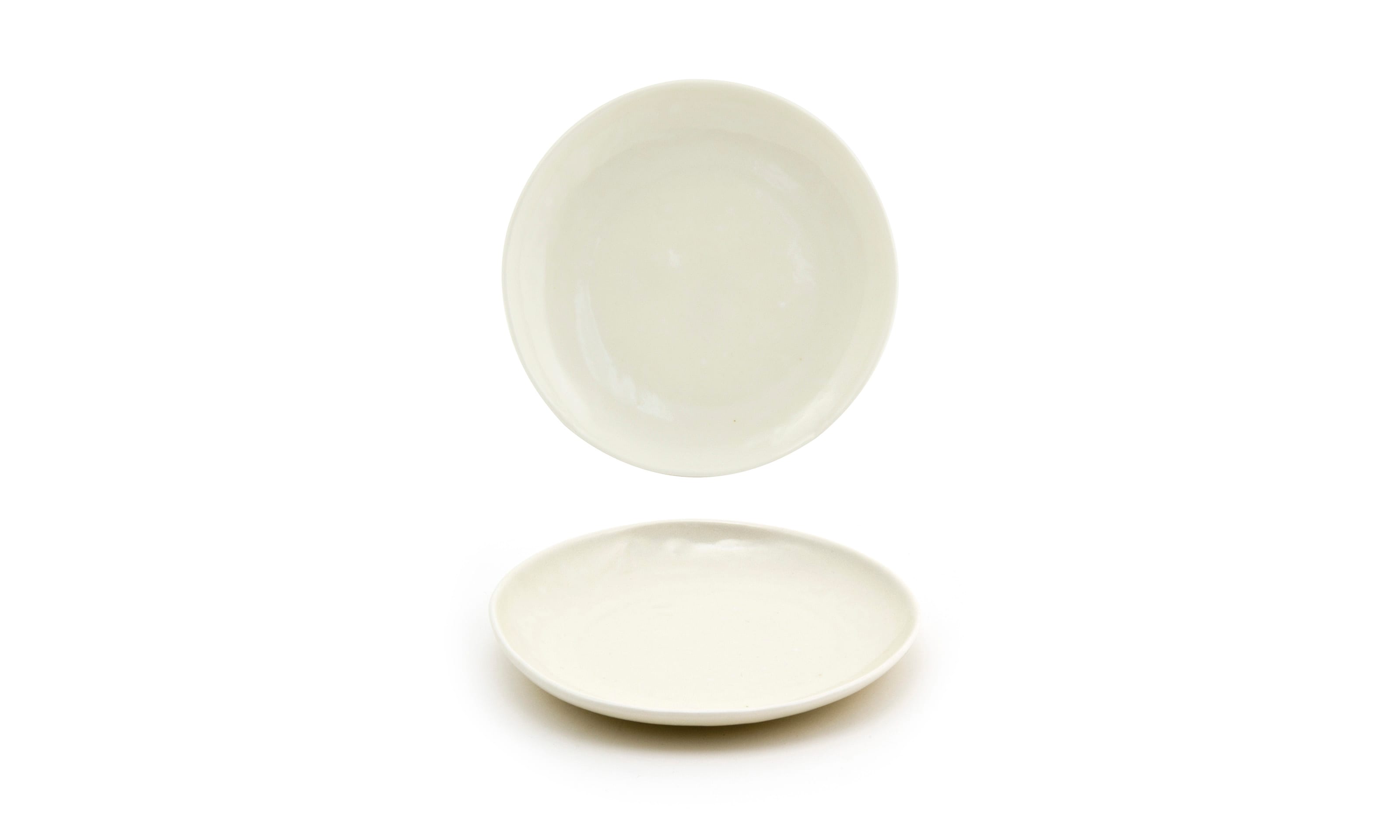 Front of the House DAP076BEP23 6" Round Kiln® Plate, Vanilla Bean, 12/Case