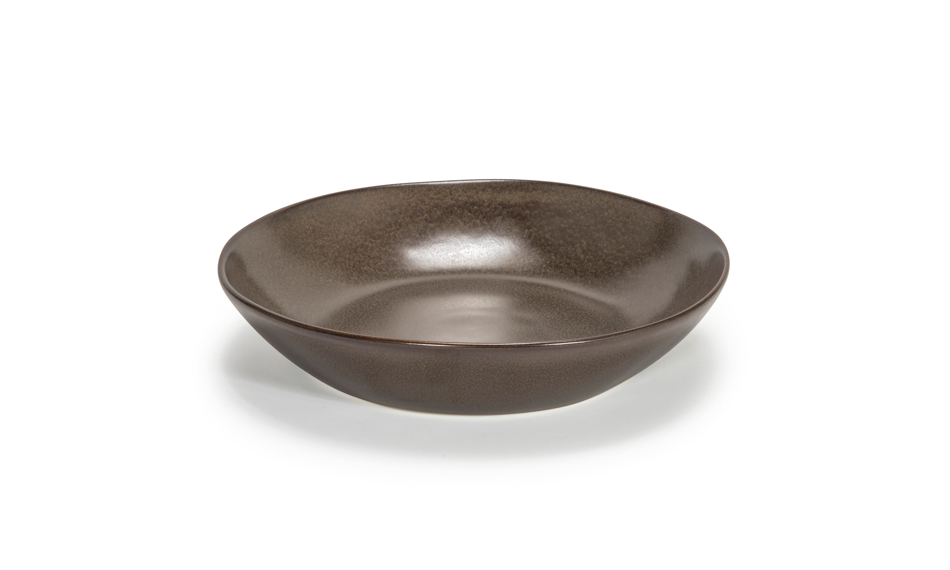 Front of the House DBO144ESP22 8.5" Round Kiln® Bowl, 34 oz, Mocha, 6/Case