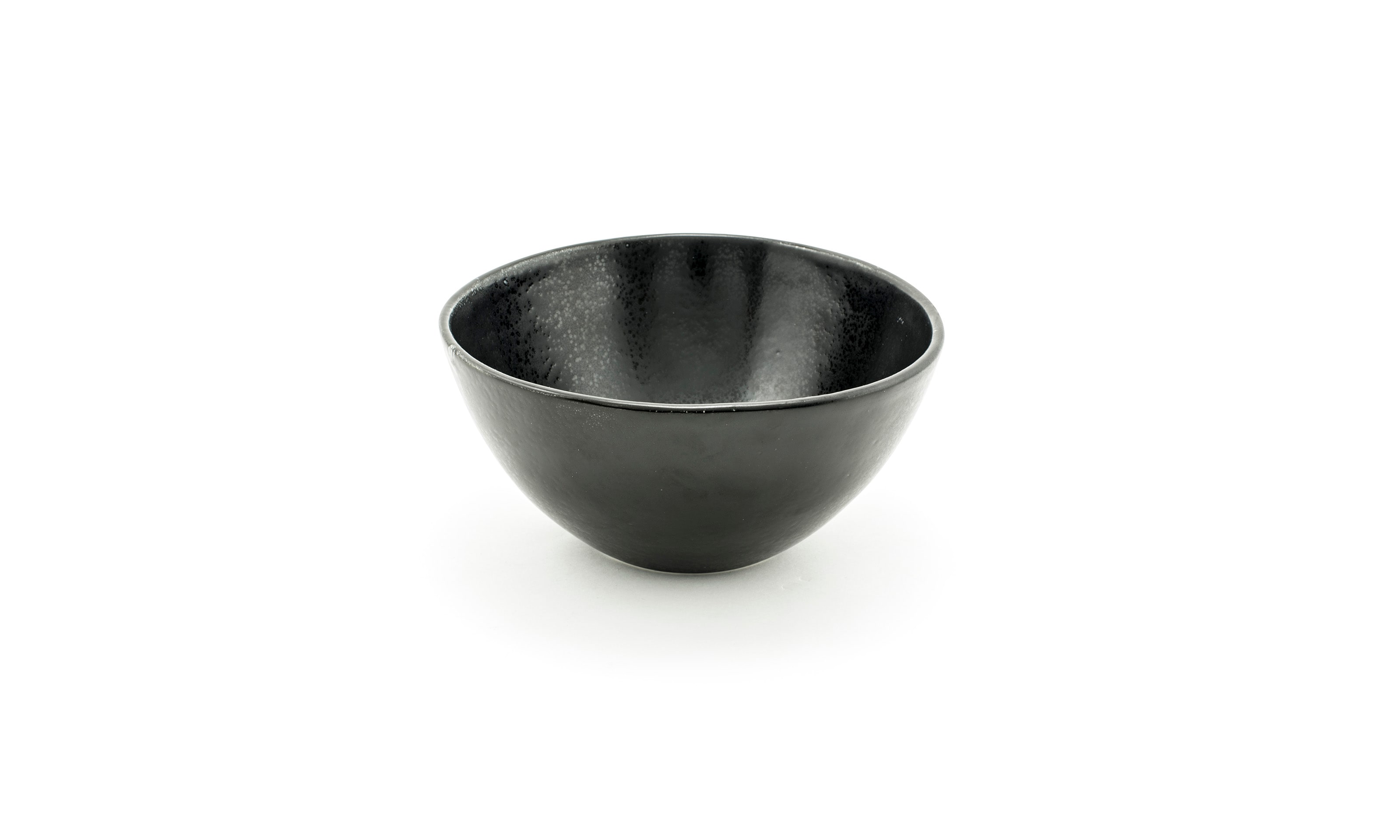 Front of the House DBO154BKP21 7.5" Oval Tall Kiln® Bowl, 42 oz, Pepper, 4/Case