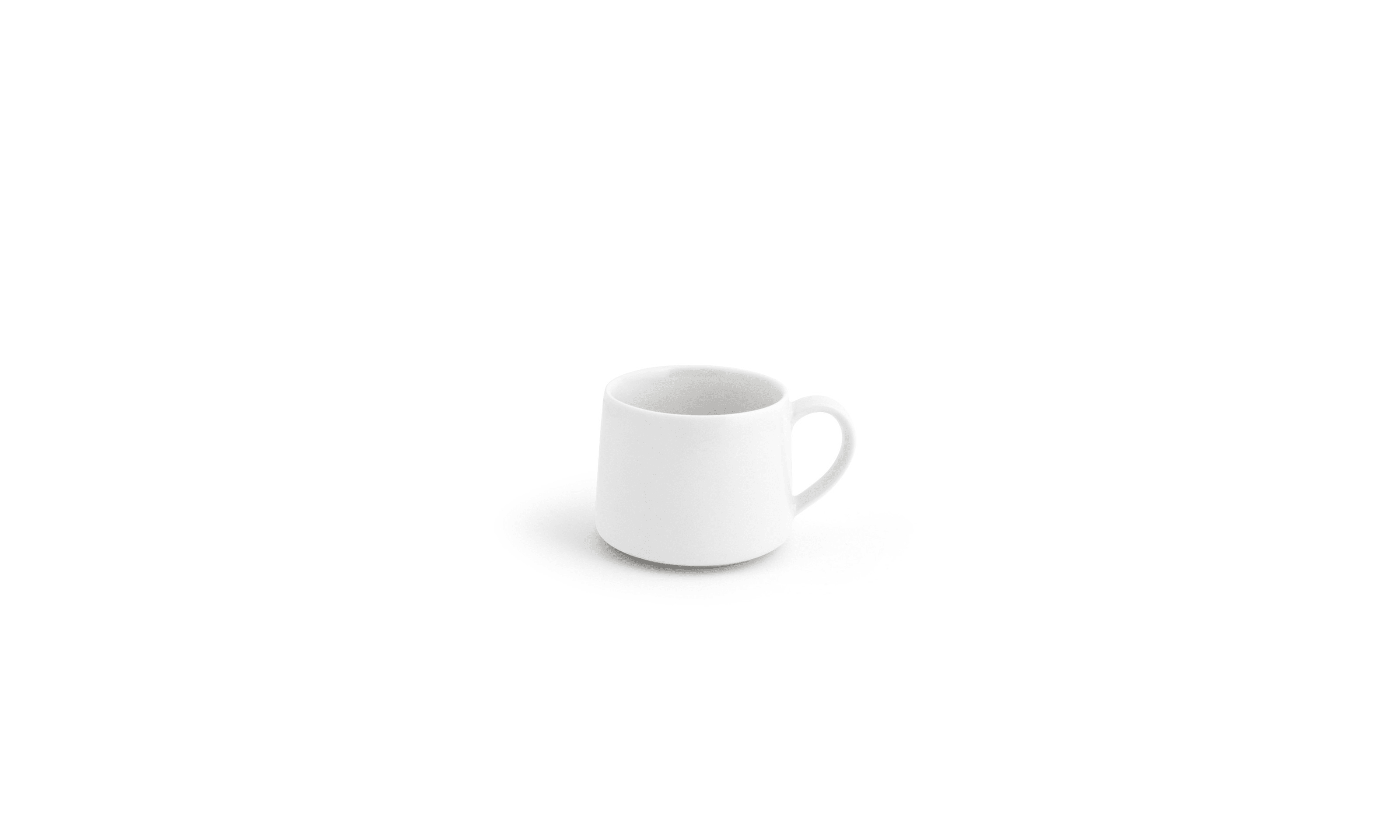 Front of the House DCS046WHP23 10 oz Kiln® Cup, White, 12/Case