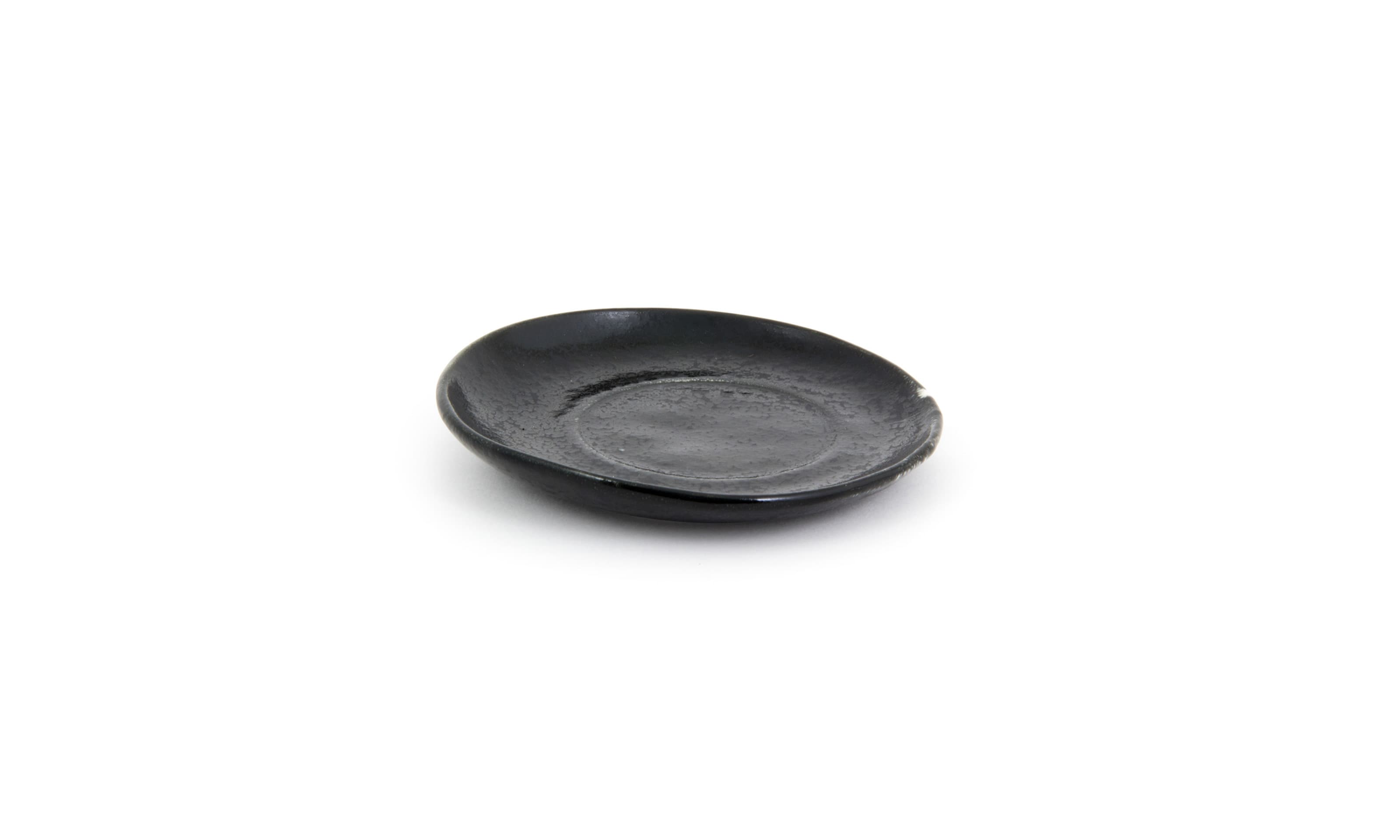 Front of the House DCS047BKP23 6" Round Kiln® Saucer, Pepper, 12/Case