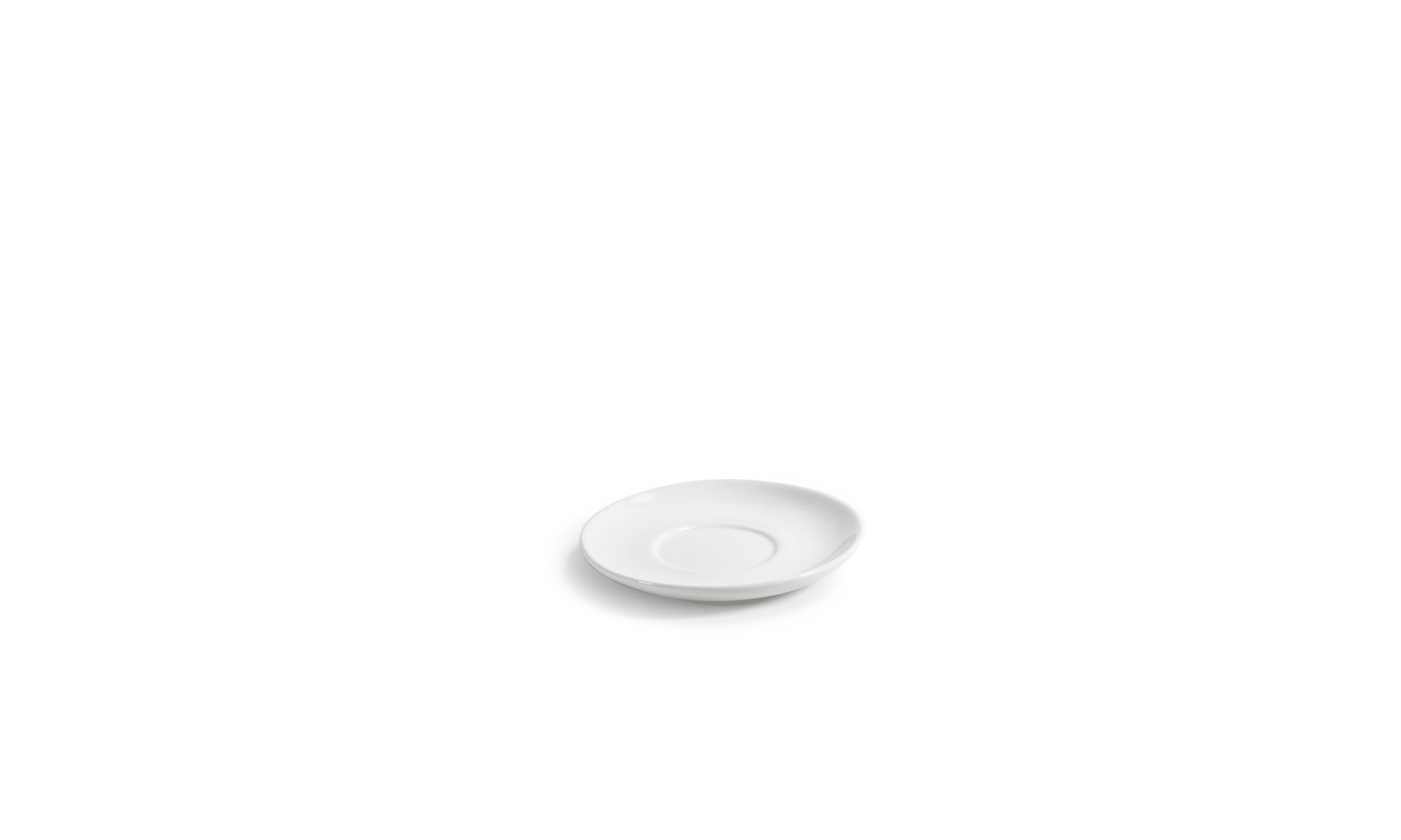 Front of the House DCS059WHP23 4.75" Round Kiln® Saucer, White, 12/Case