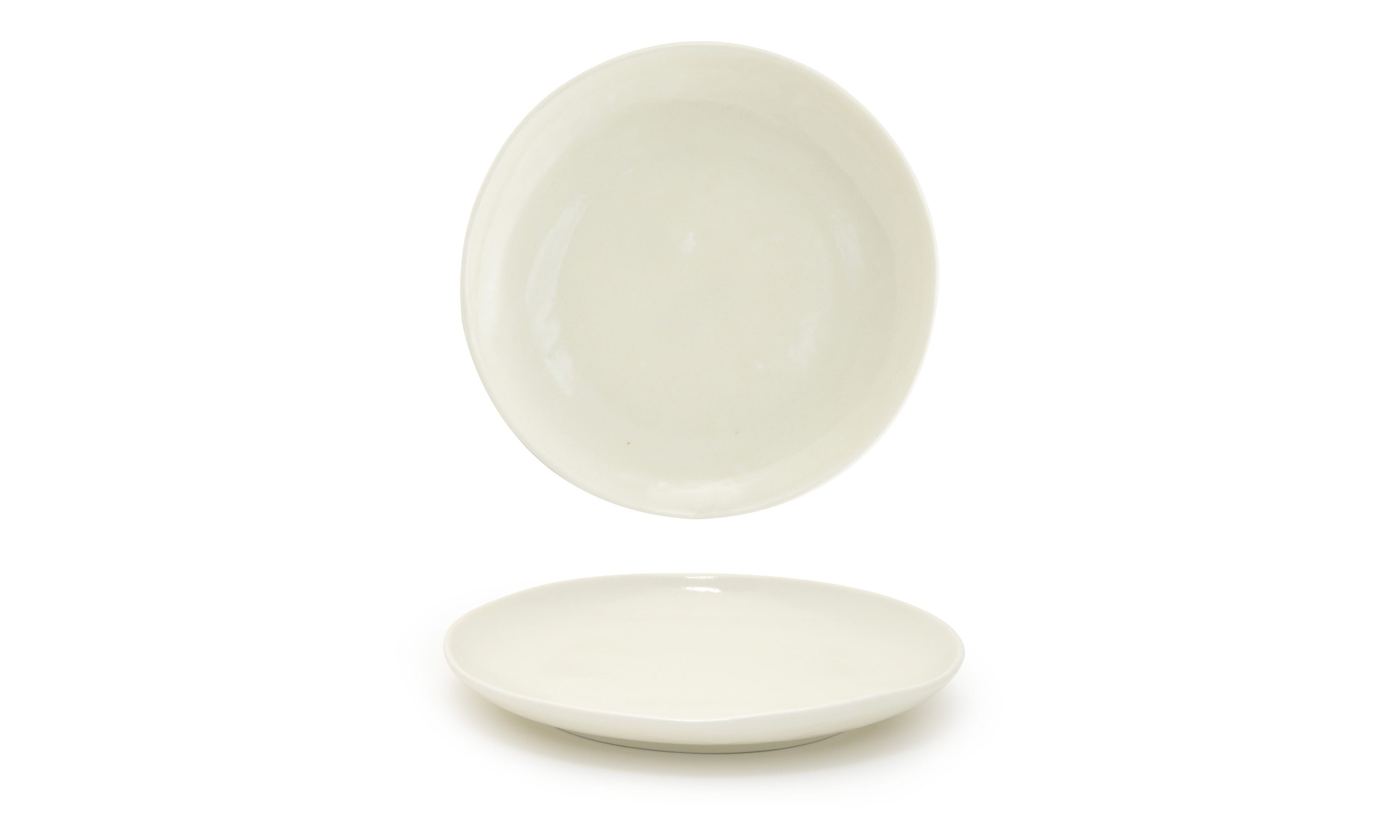 Front of the House DDP061BEP22 10" Round Kiln® Plate, Vanilla Bean, 6/Case