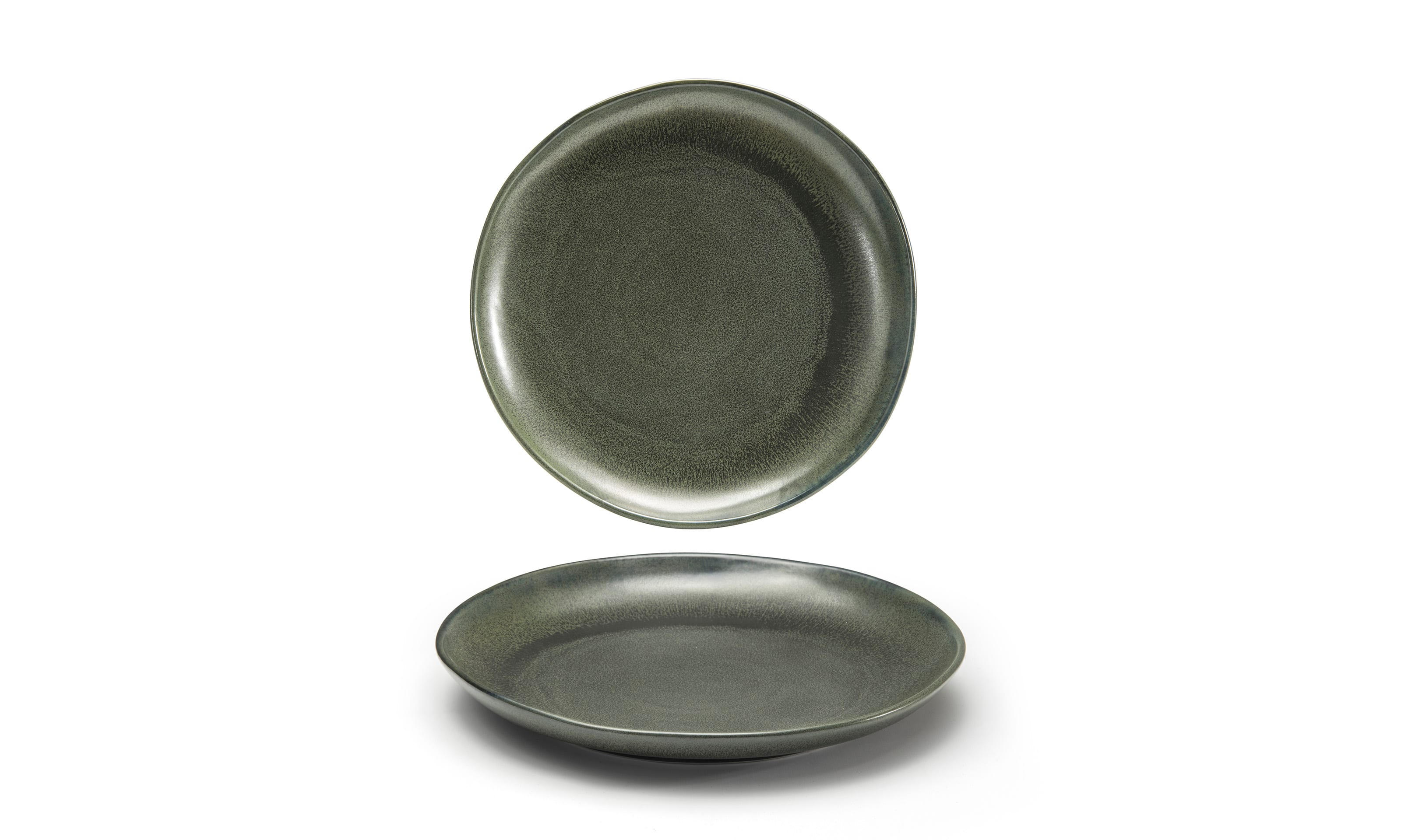 Front of the House DDP061DGP22 10" Round Kiln® Plate, Sage, 6/Case