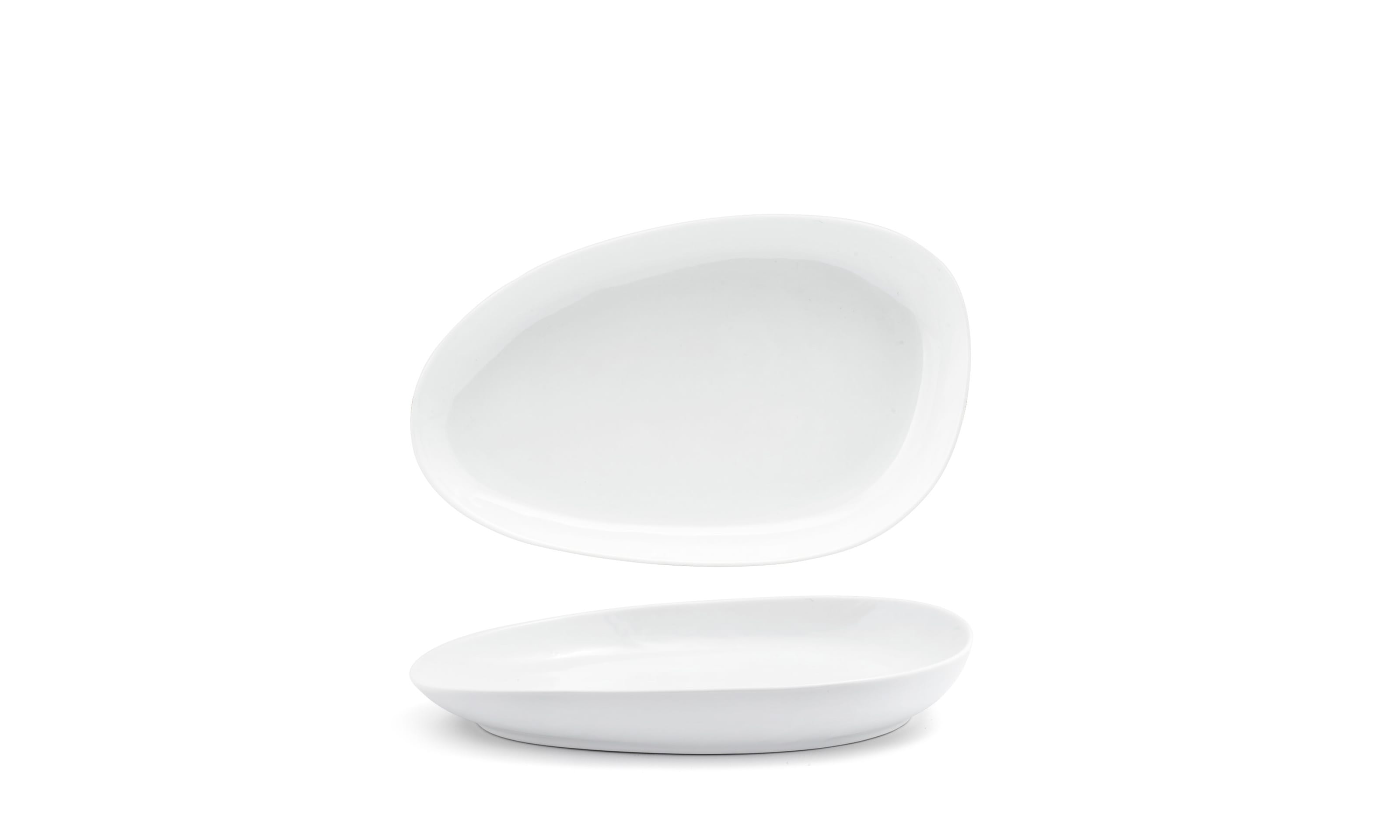 Front of the House DDP062WHP22 11" Oval Kiln® Plate, White, 6/Case