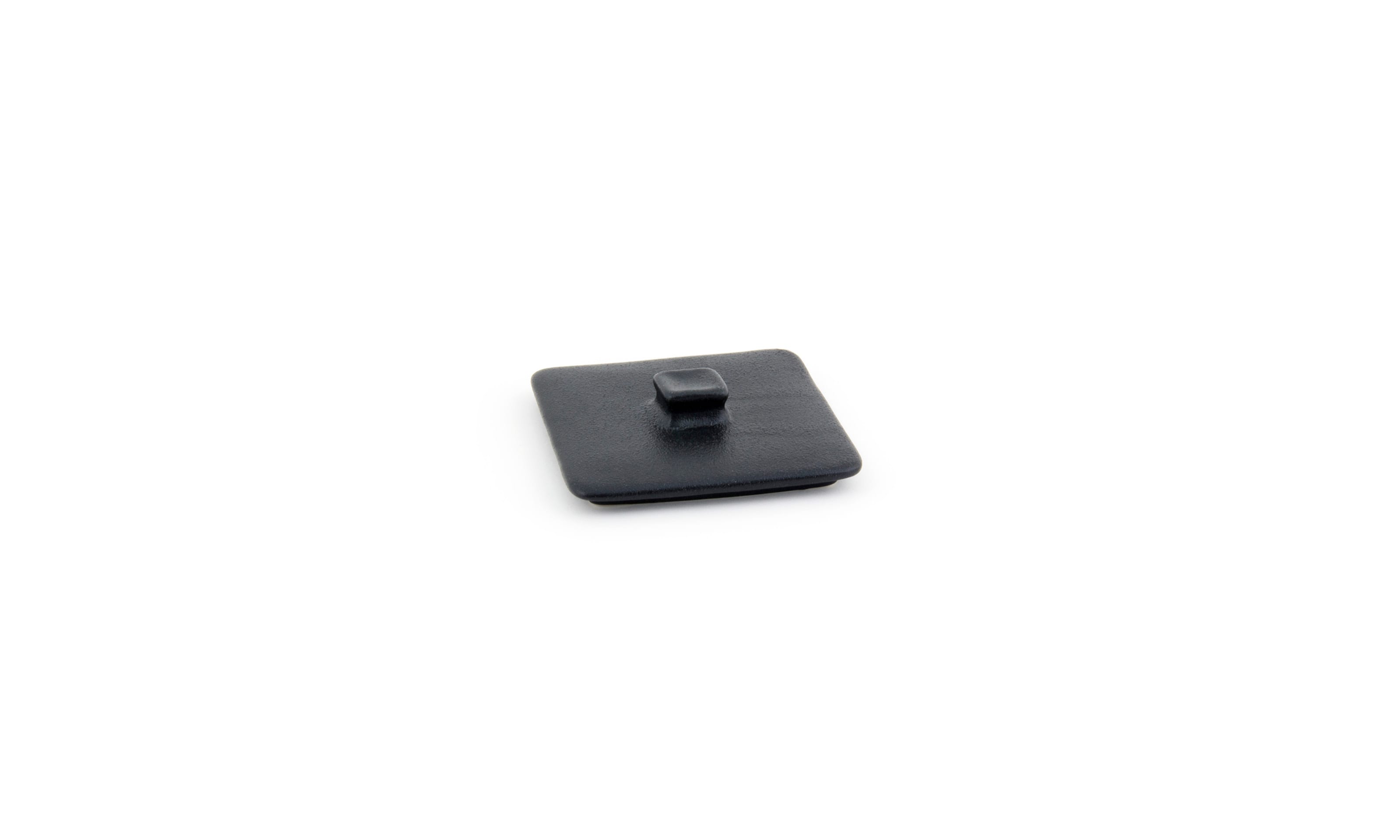 Front of the House DLI136BKC23 8 oz Square Kiln® Ovenware Lid, Black, 12/Case