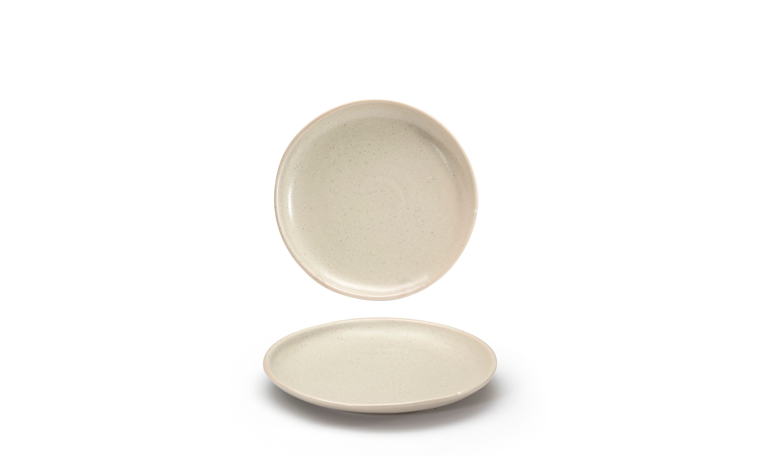 Front of the House DSP031MUP23 8" Round Kiln® Plate, Mushroom, 12/Case