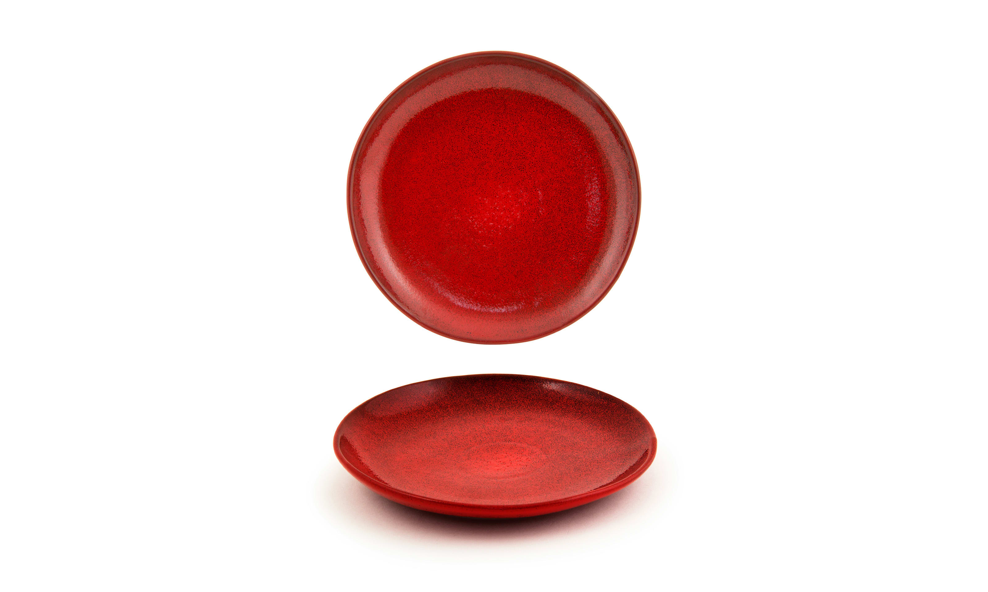 Front of the House DSP031RDP23 8" Round Kiln® Plate, Chili, 12/Case