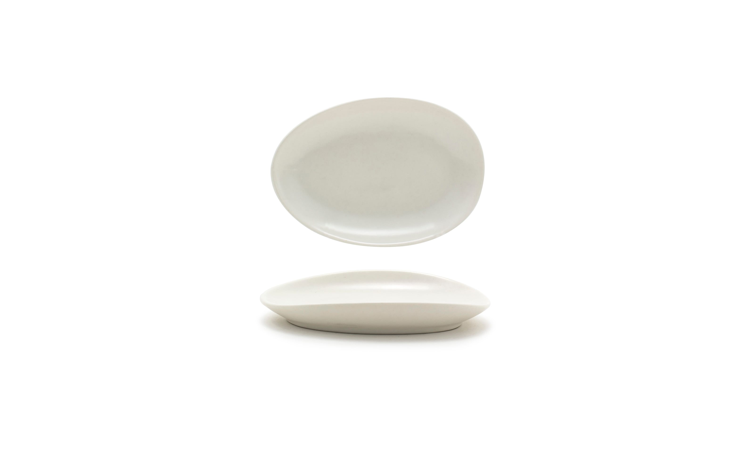 Front of the House DAP077BEP23 5.5" Oval Tides® Plate, Scallop, 12/Case