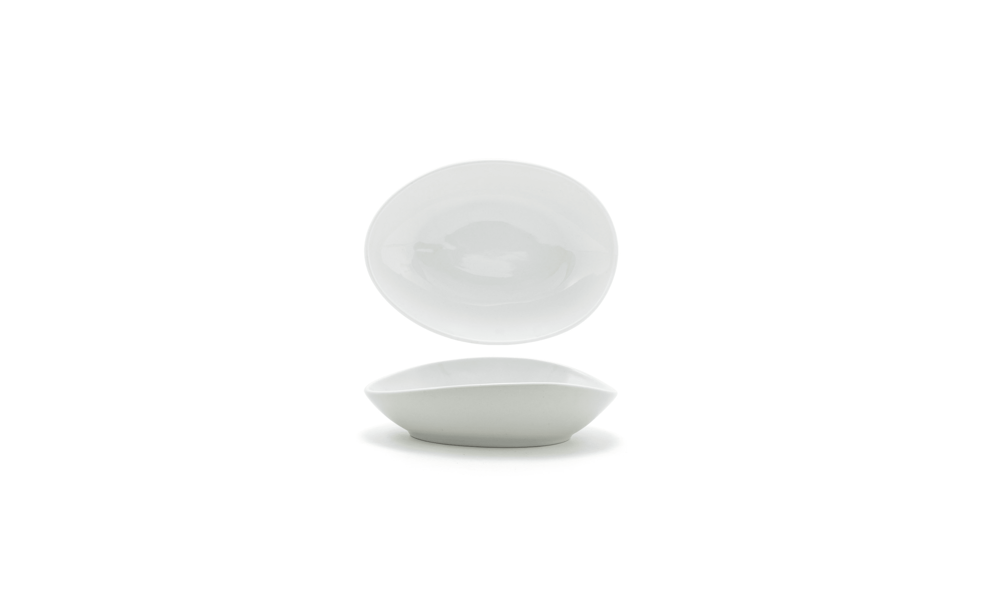 Front of the House DBO147WHP21 8" Oval Tides® Bowl, 15 oz, White, 4/Case