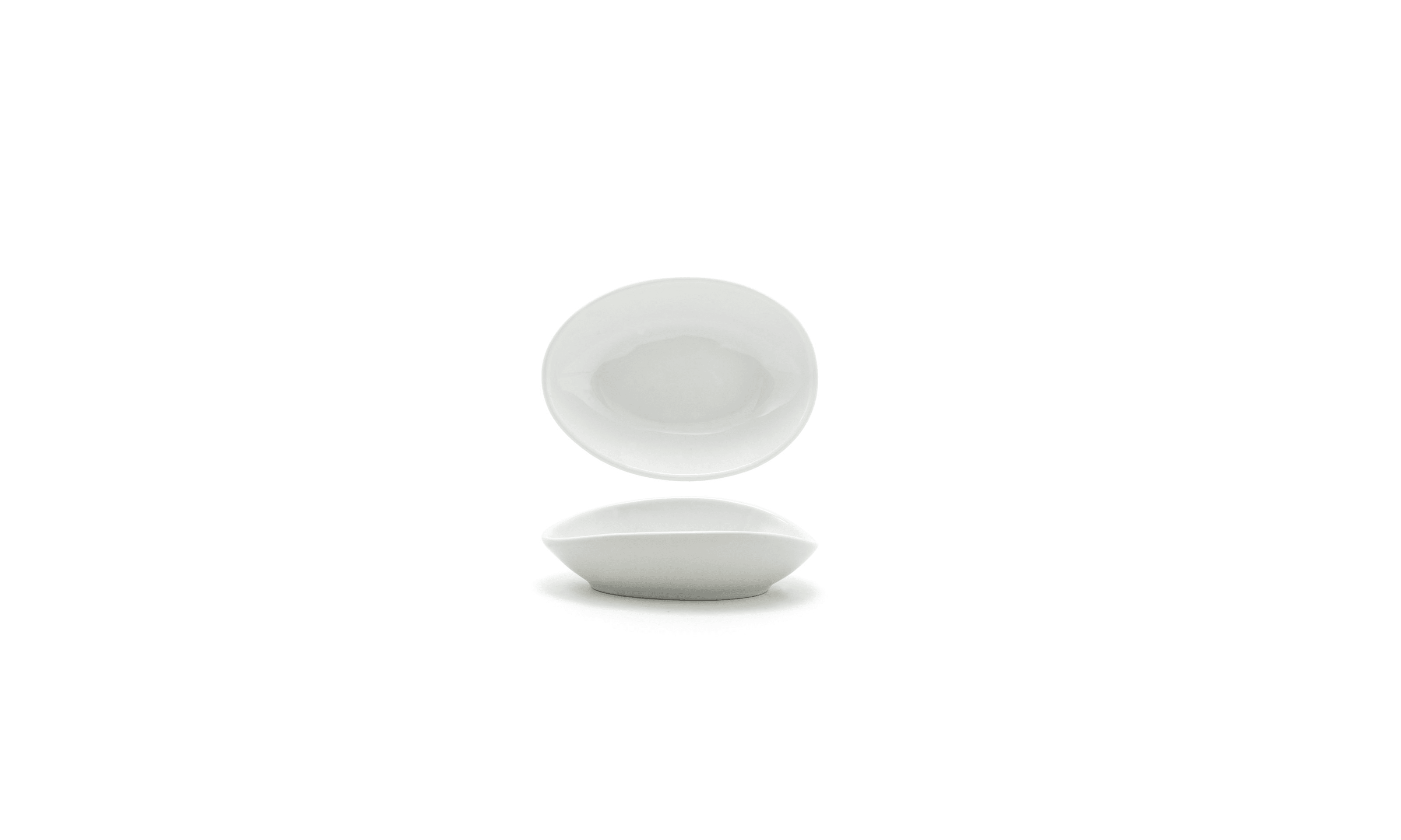 Front of the House DBO148WHP22 6 oz Oval Tides® Bowl, White, 6/Case