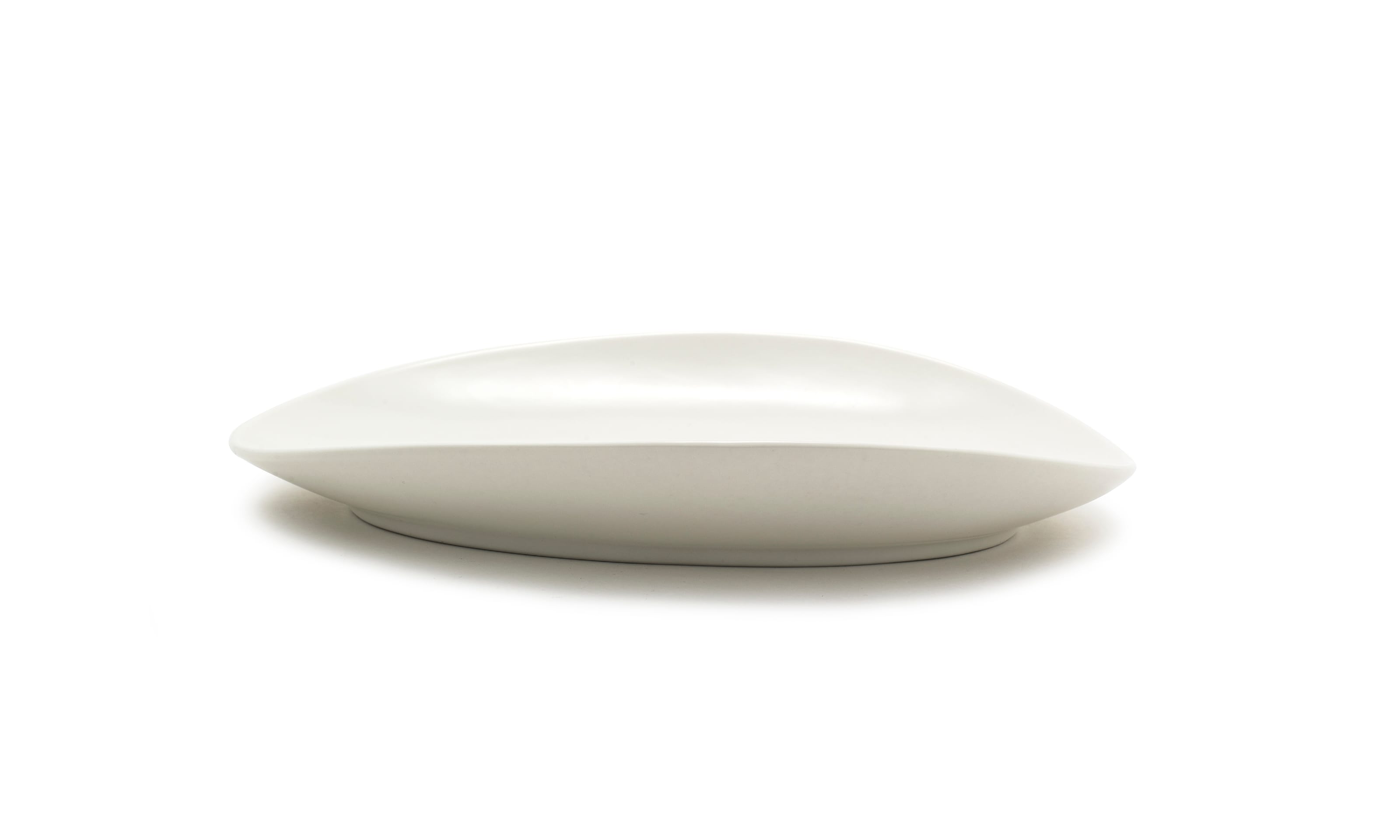 Front of the House DOS030BEP20 12" Oval Tides® Plate, Scallop, 2/Case