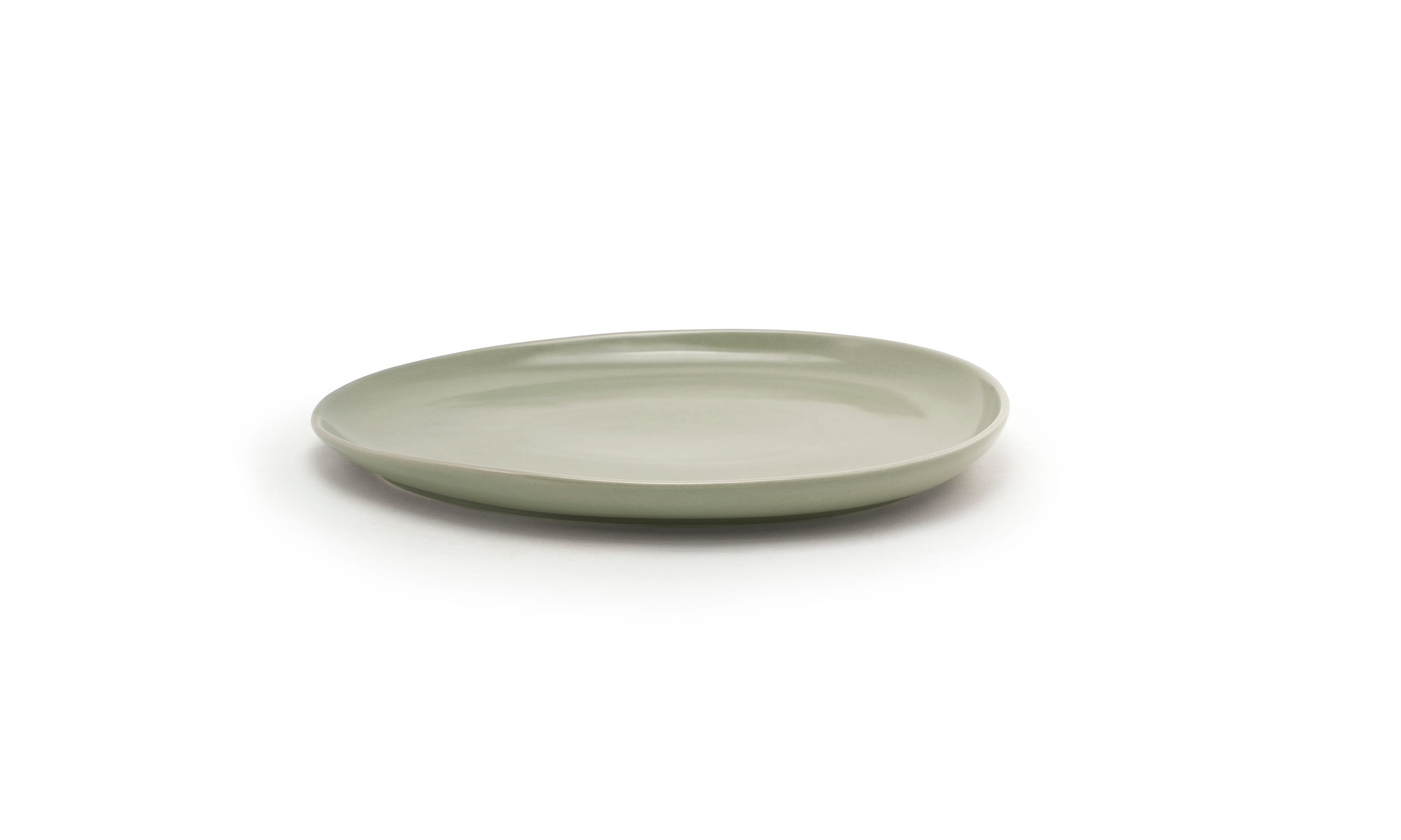 Front of the House DOS032GYP20 13" Oval Tides® Low Platter, Pumice, 2/Case