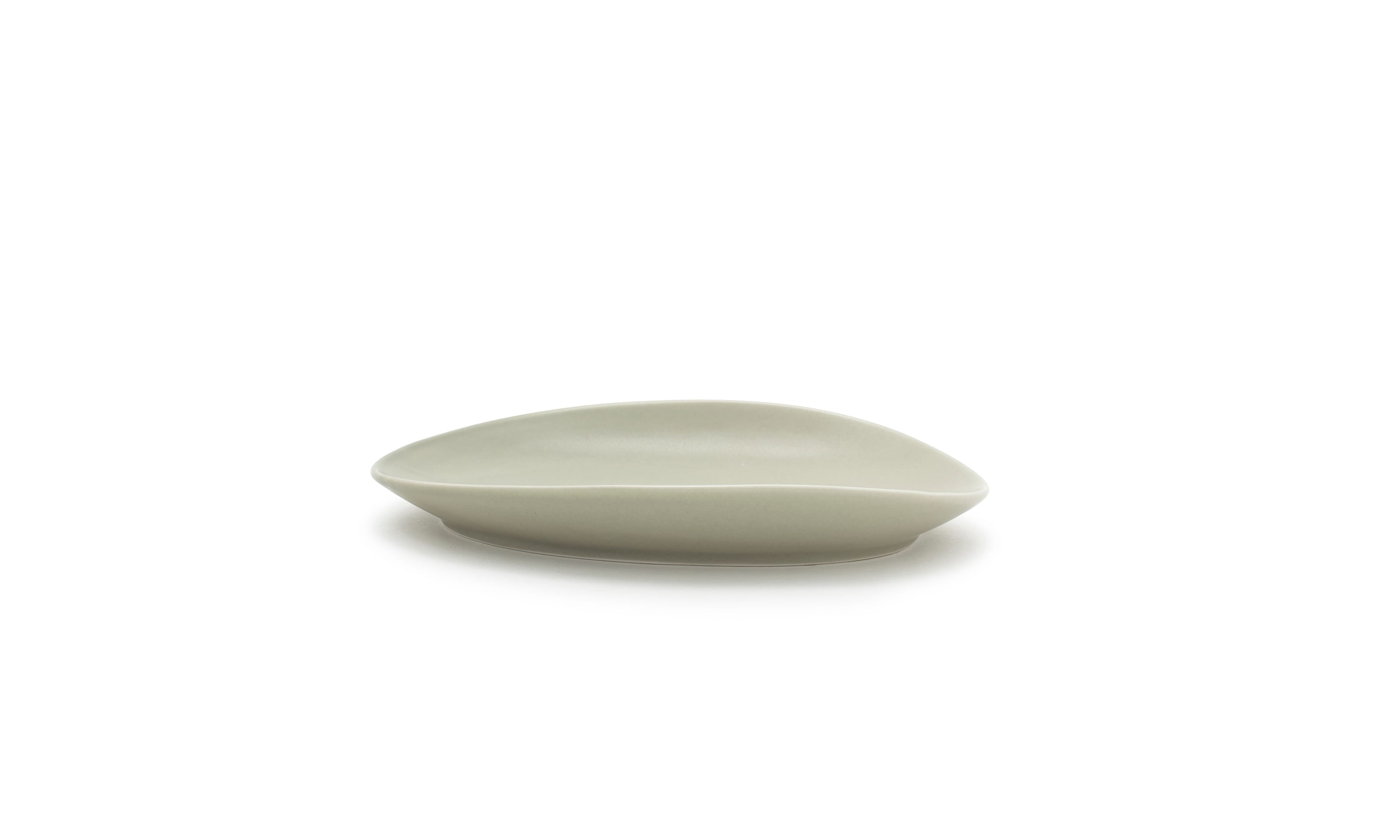 Front of the House DSP033GYP22 8" Oval Tides® Plate, Pumice, 6/Case