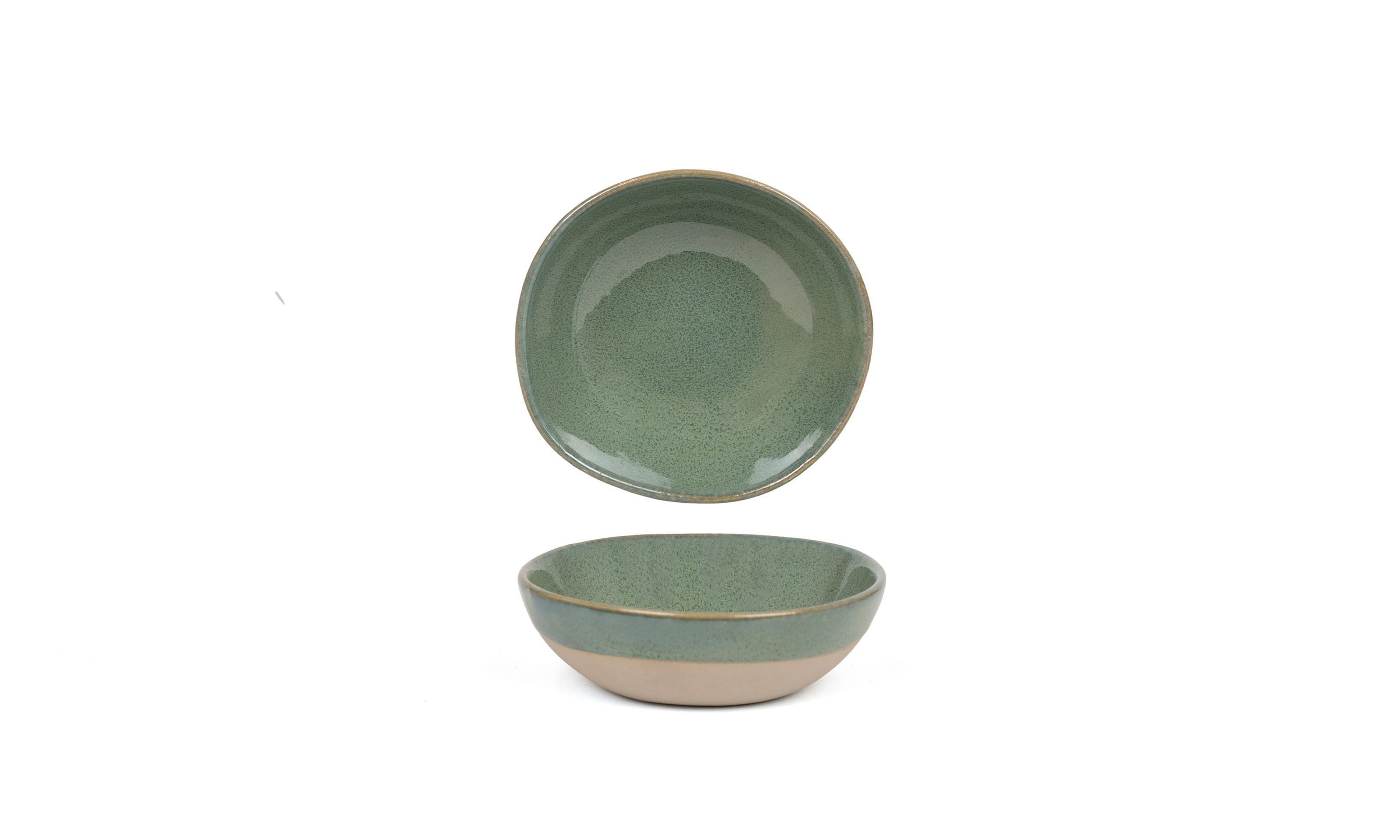 Front of the House DBO164GRP23 5.25" Round Artefact® Bowl, 11 oz, Moss, 12/Case