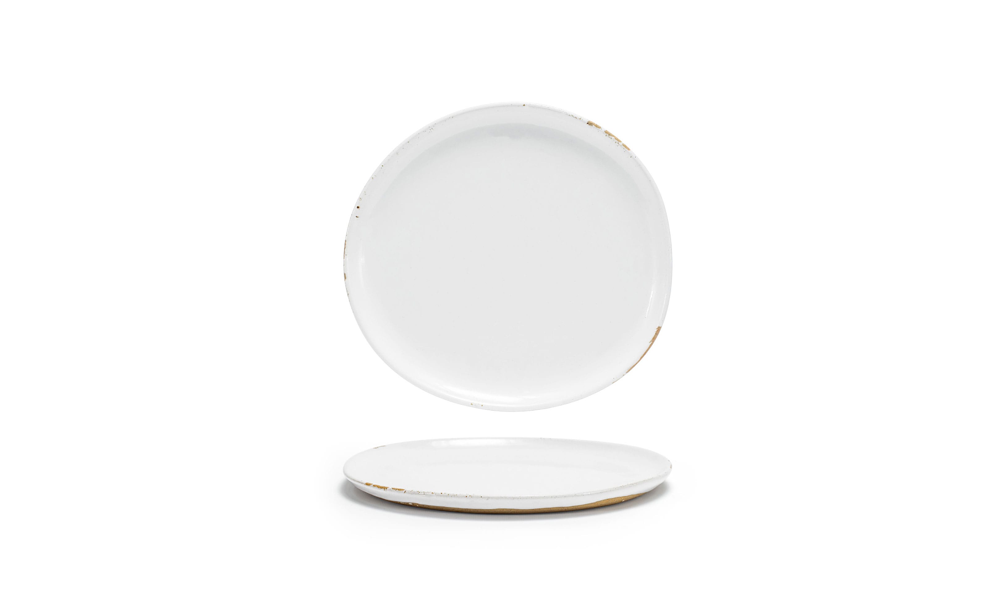 Front of the House DDP069WHP22 9" Round Artefact® Plate, White, 6/Case