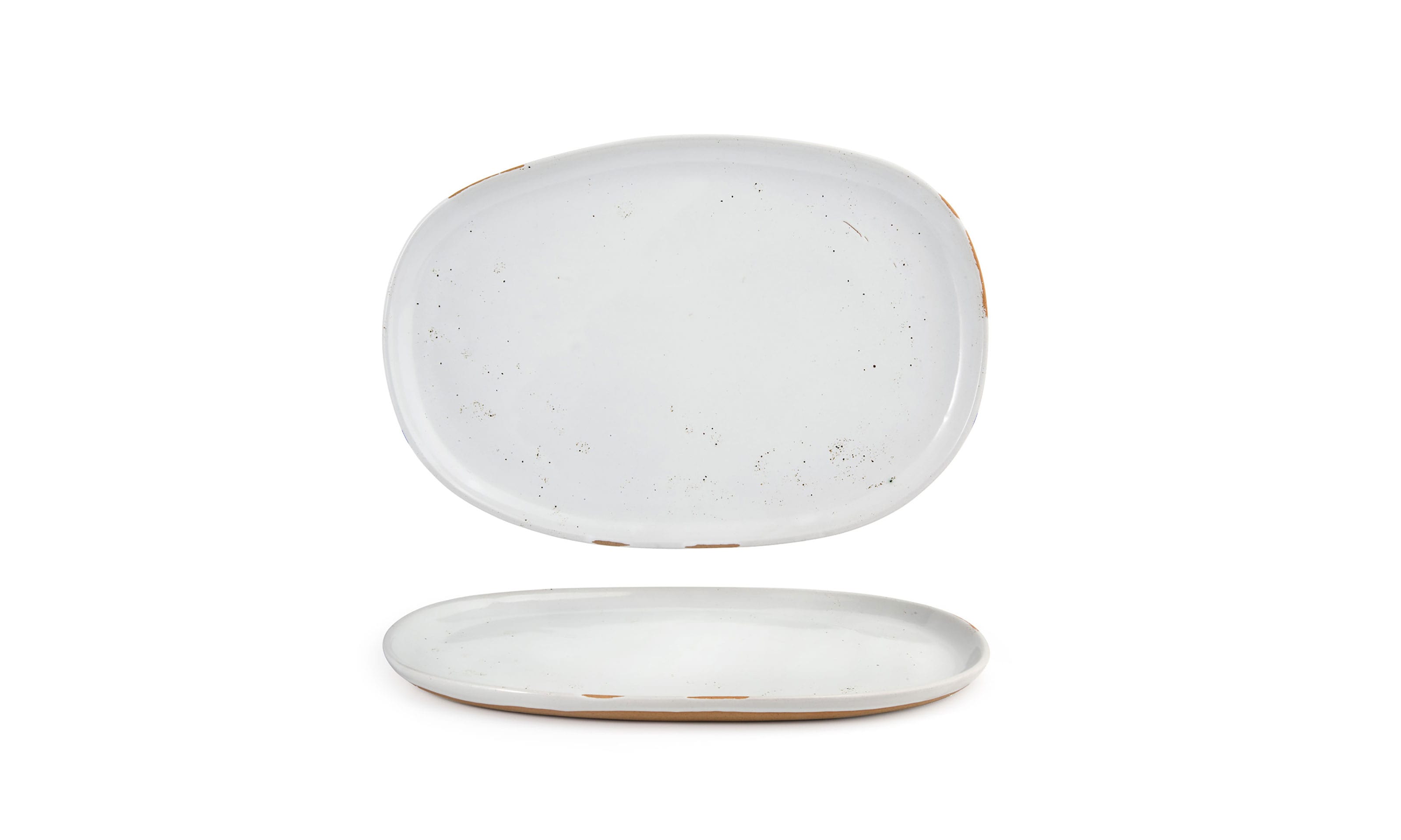 Front of the House DOS033BEP21 13" Oval Artefact® Platter, Ash, 4/Case