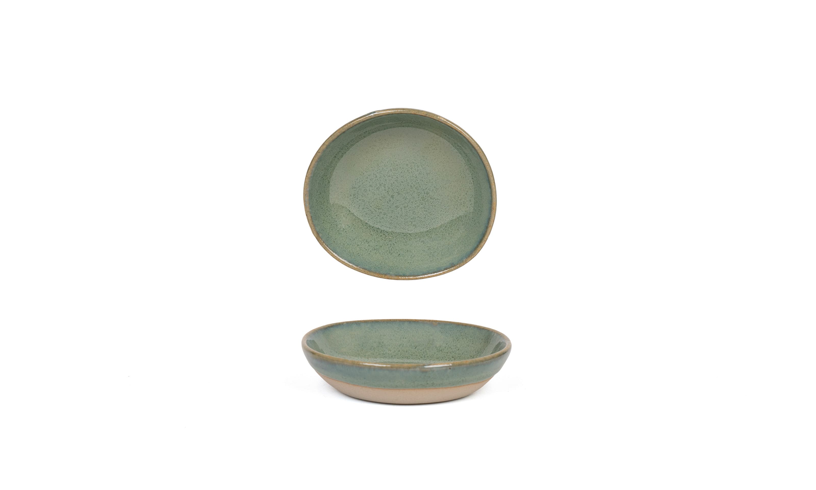Front of the House DSD070GRP23 3.5 oz Round Artefact® Ramekin, Moss, 12/Case