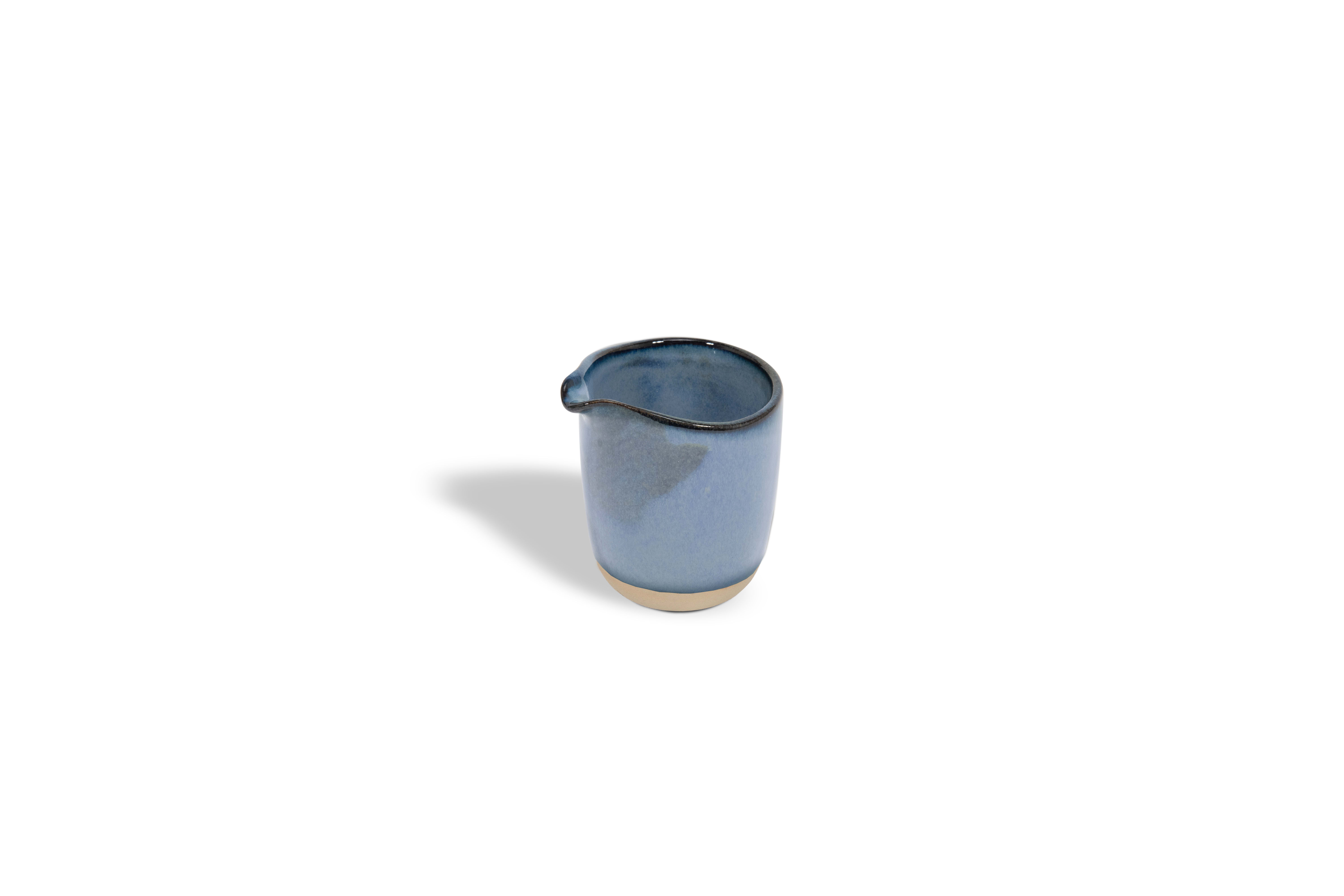 Front of the House TCR018BLP23 4oz Artefact® Pourer, Indigo, 12/Case