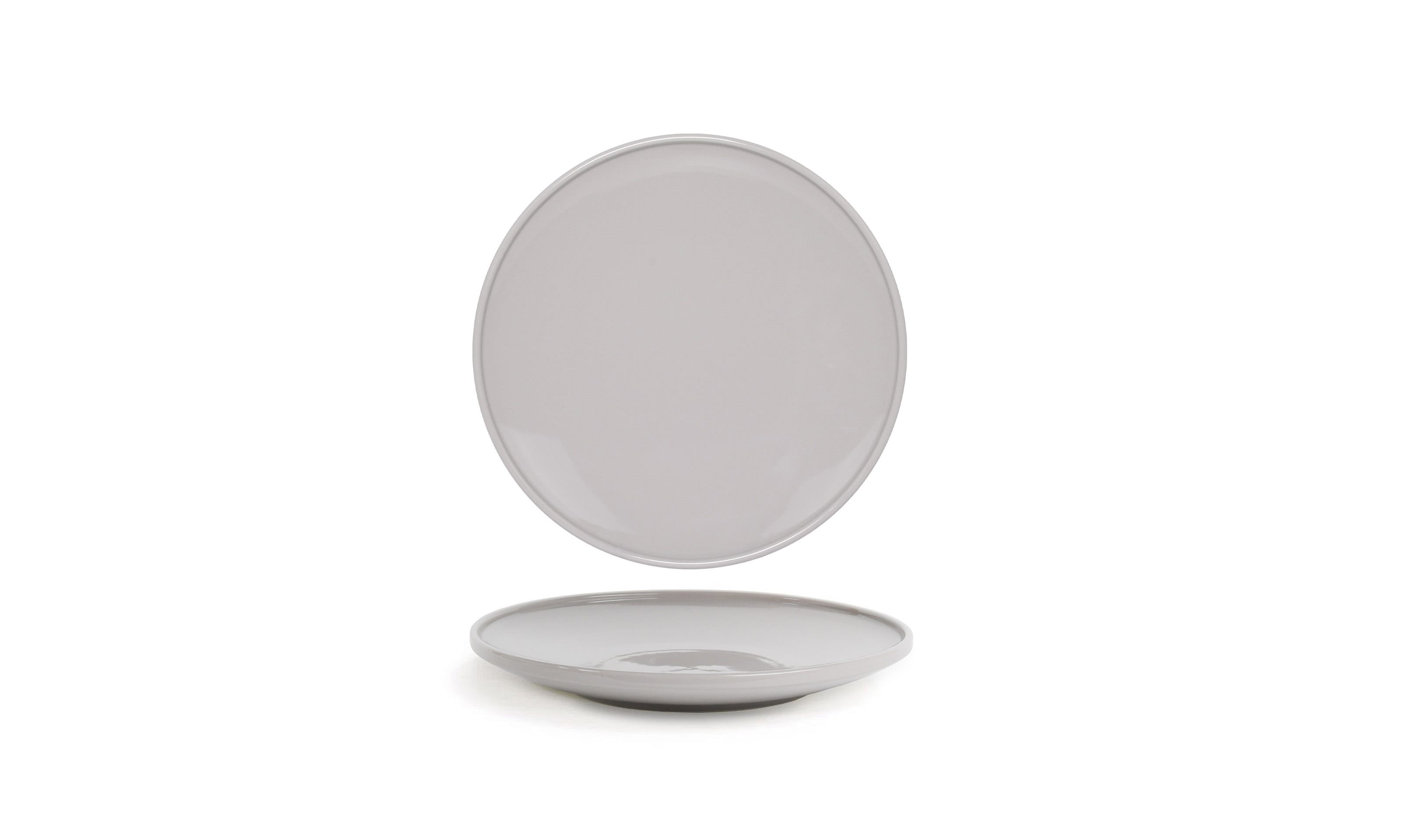 Front of the House DAP092GYP23 6" Round Bevel™ Plate, Stone, 12/Case