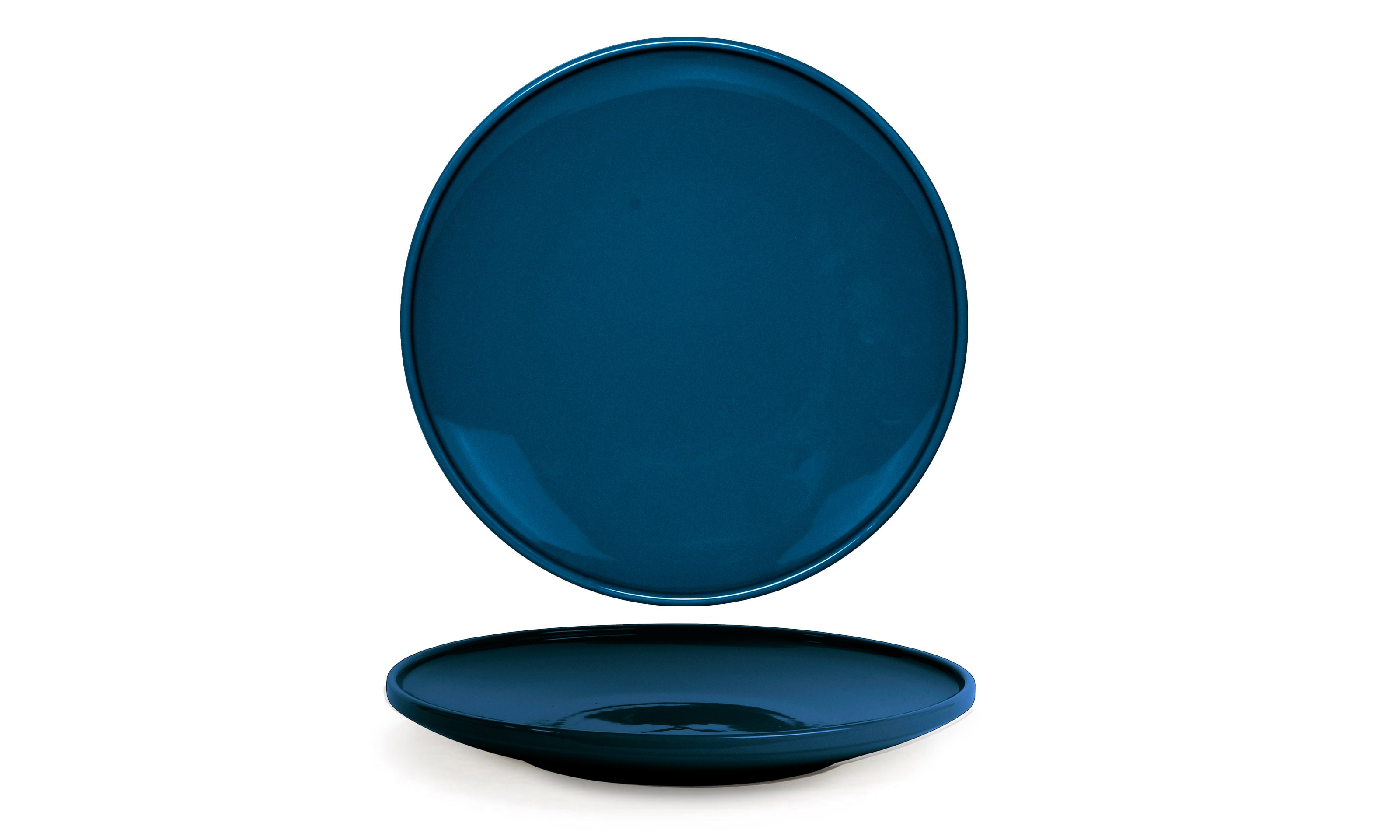 Front of the House DDP094BLP21 11" Round Bevel™ Plate, Lapis, 4/Case