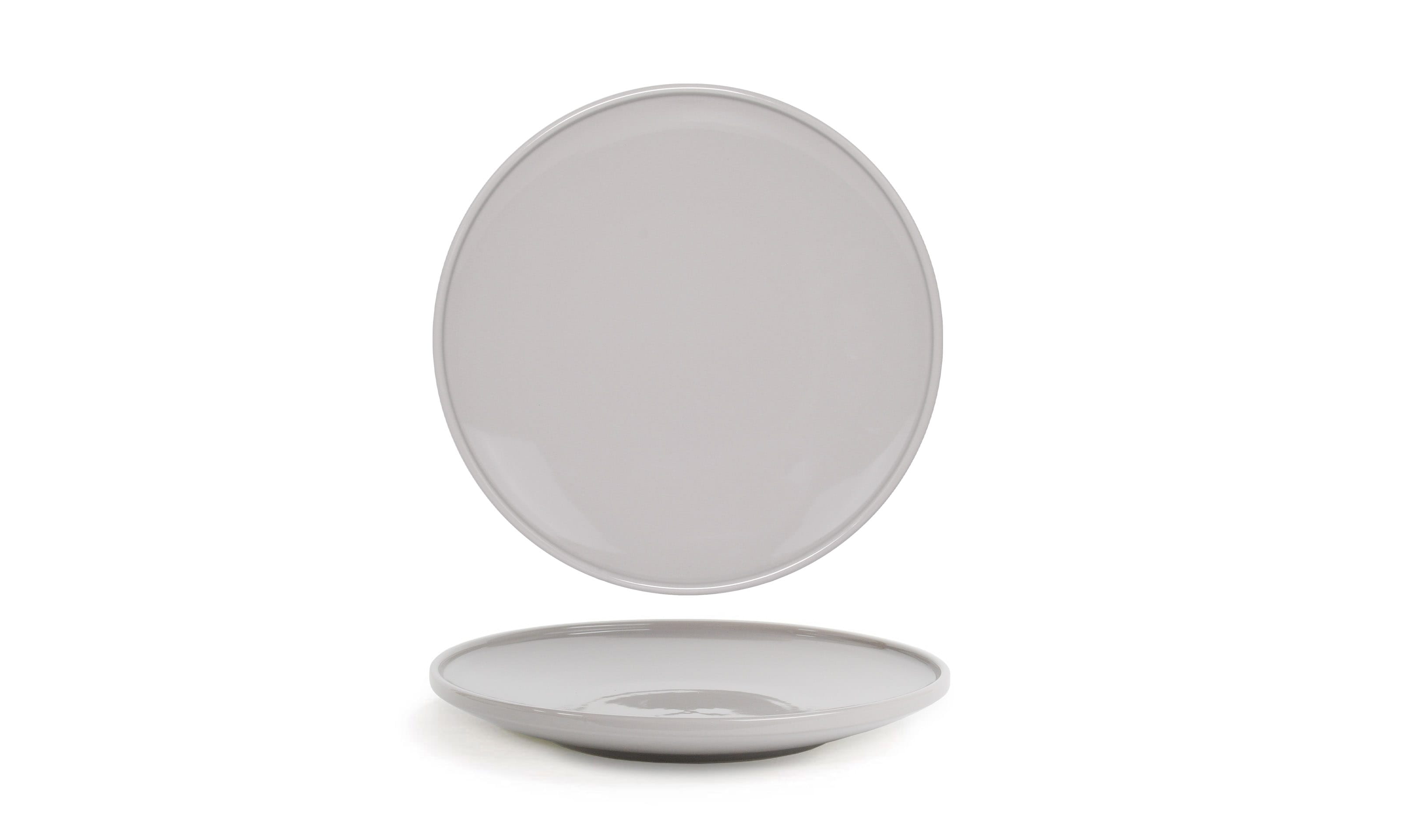 Front of the House DDP095GYP22 9" Round Bevel™ Plate, Stone, 6/Case