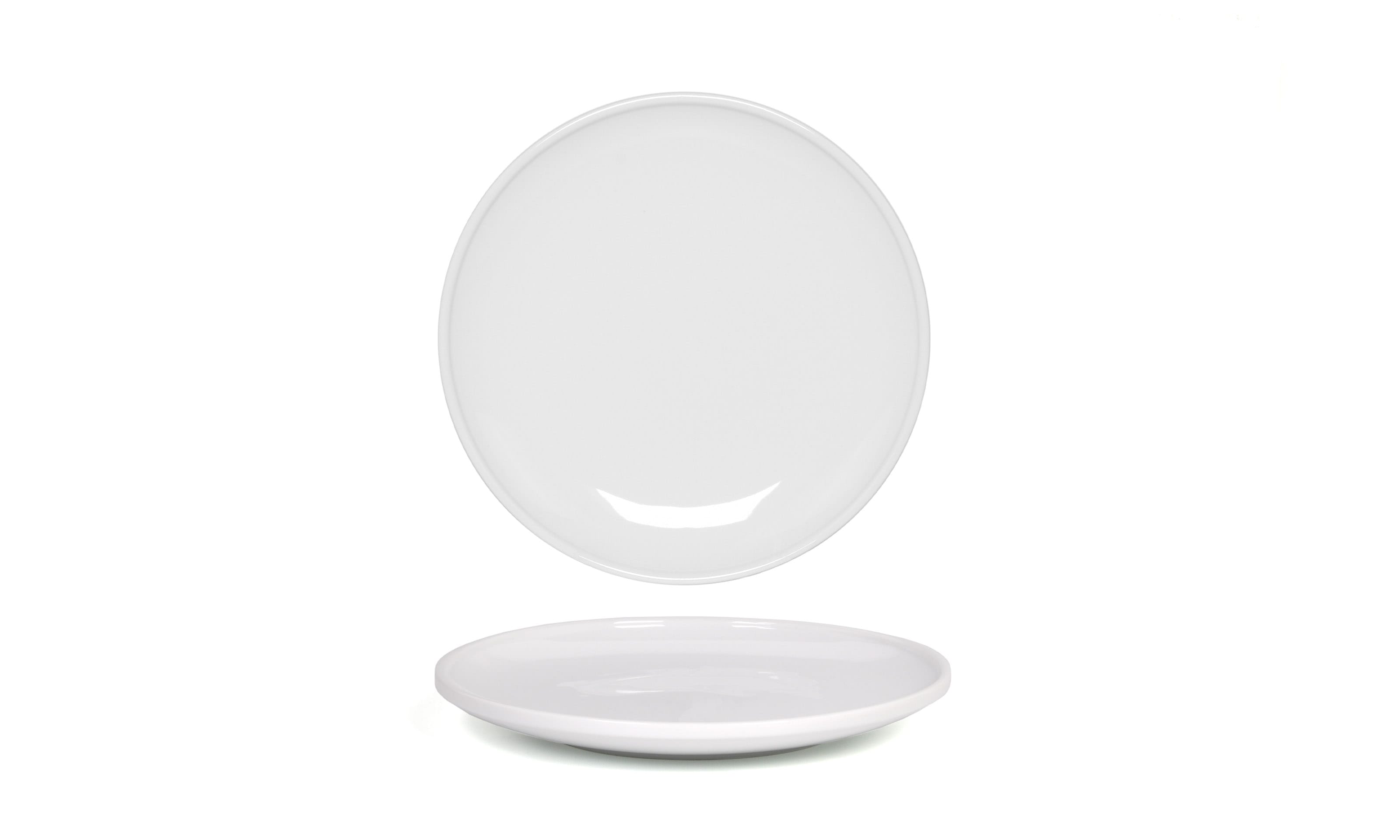 Front of the House DDP095WHP22 9" Round Bevel™ Plate, White, 6/Case