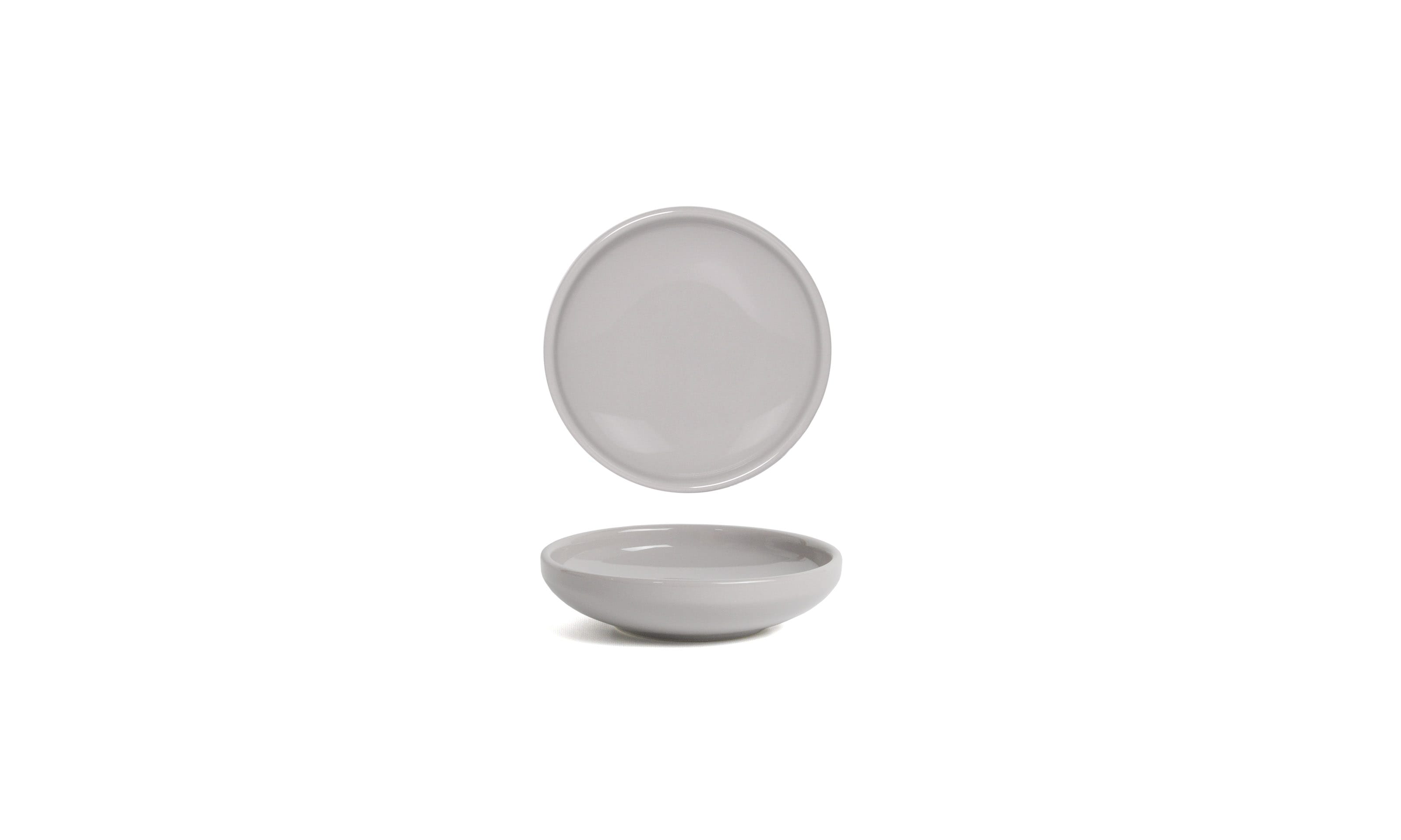 Front of the House DSD076GYP23 3.5 oz Round Bevel™ Ramekin, Stone, 12/Case