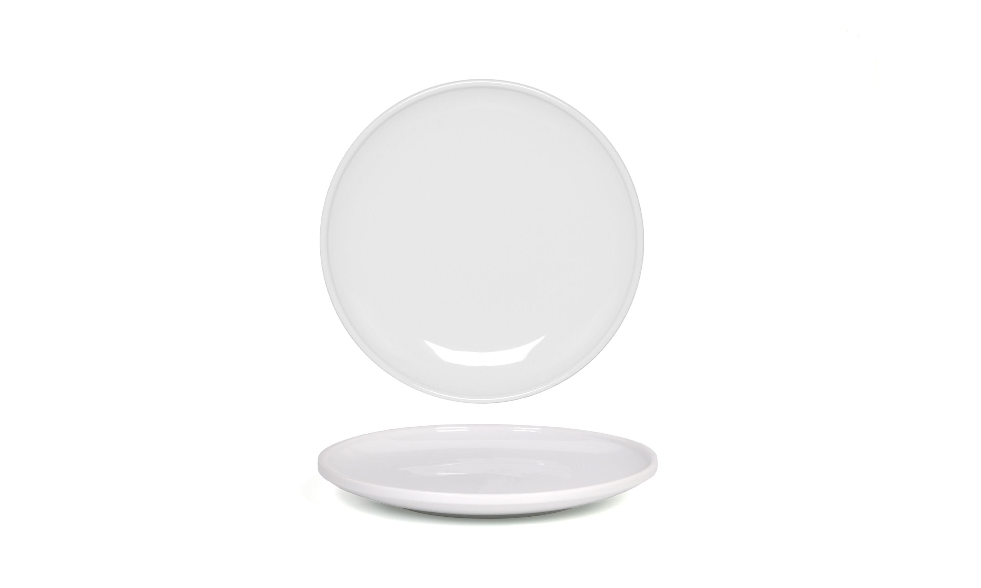 Front of the House DSP047WHP22 7.5" Round Bevel™ Plate, White, 6/Case