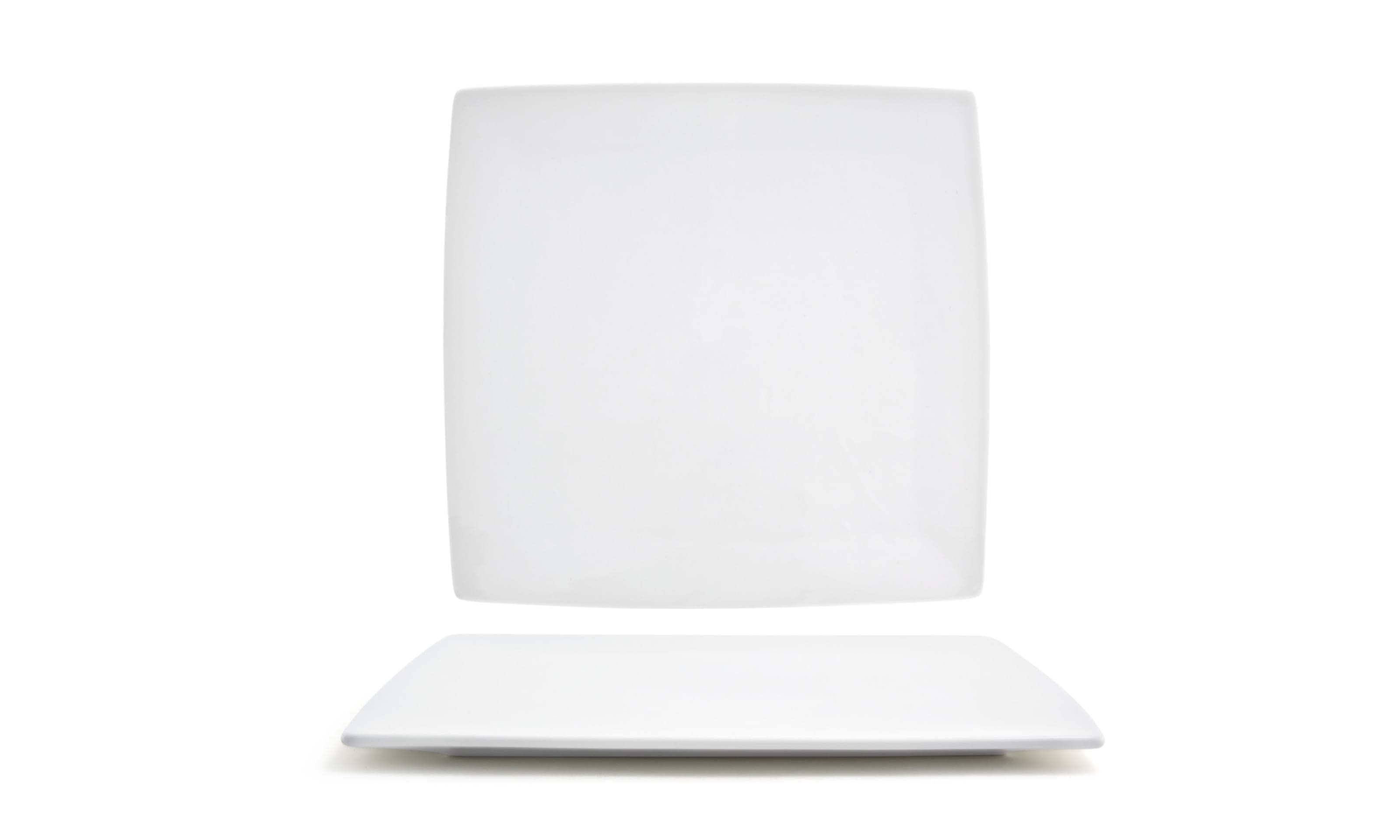 Front of the House DDP025WHP22 11" Square Canvas® Plate, 6/Case
