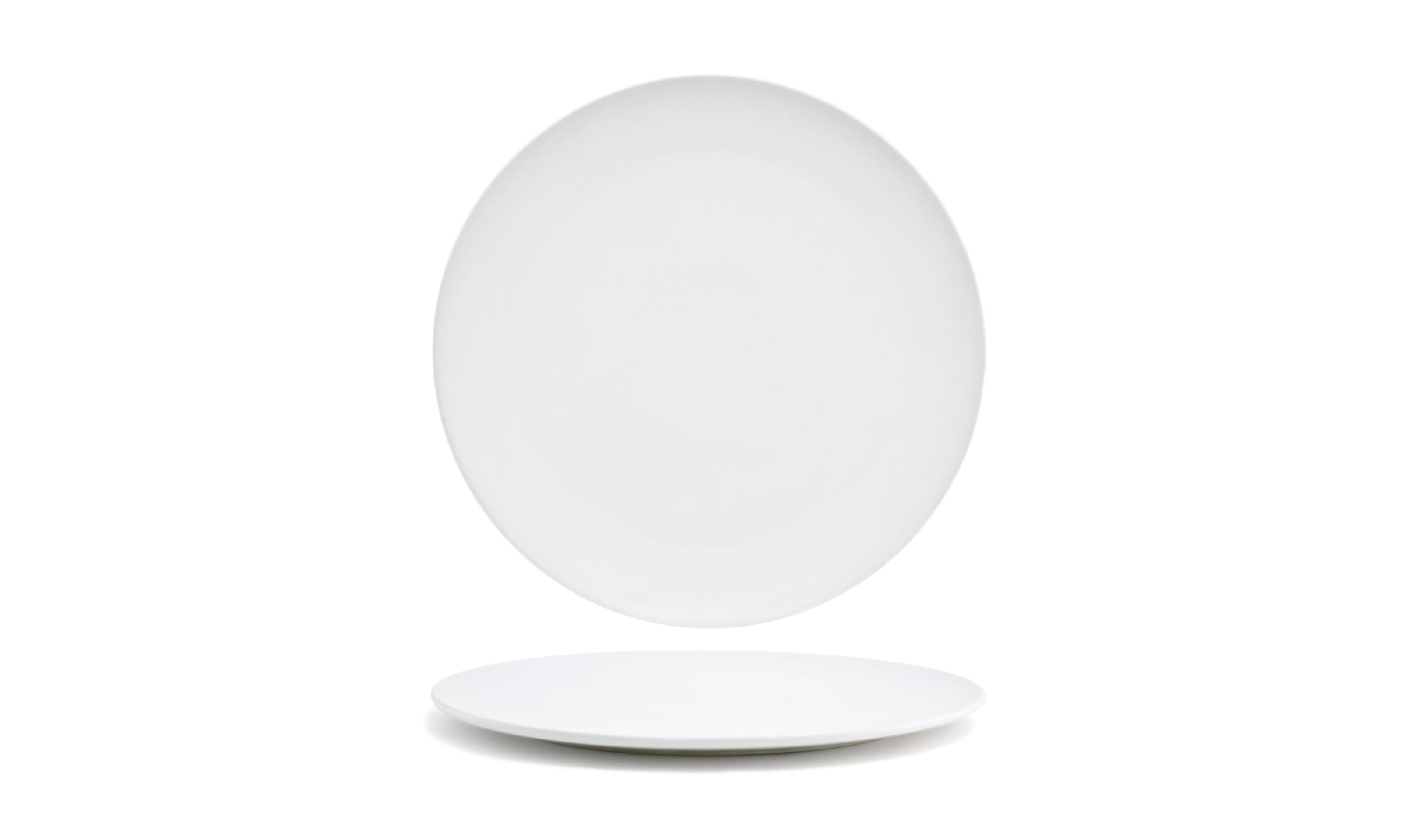 Front of the House DDP058WHP22 10" Round Canvas® Plate, 6/Case