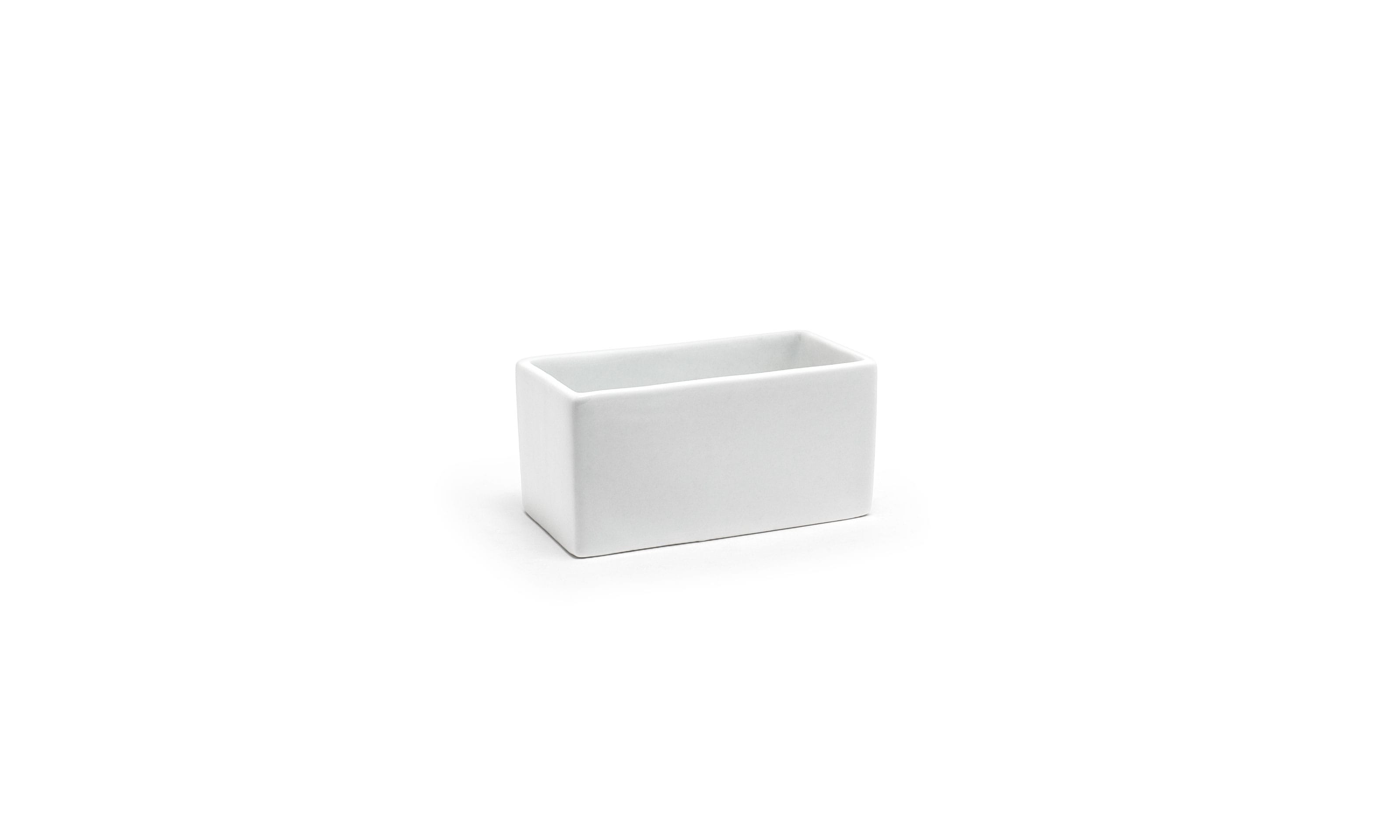 Front of the House DSD065WHP23 5 oz Rectangle Canvas® Ramekin, 12/Case