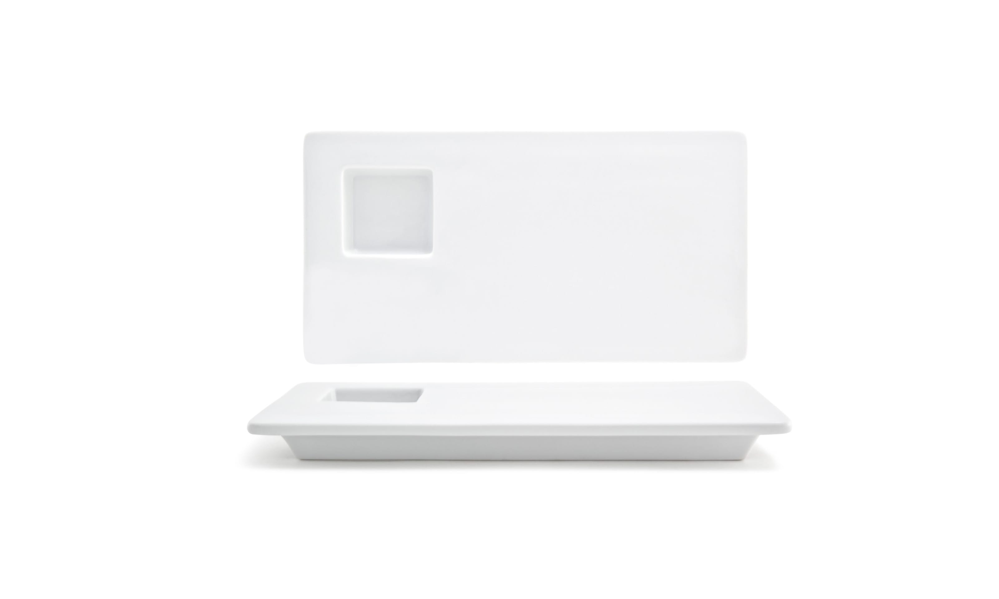Front of the House DSU007WHP22 11" x 6" Canvas® Plate, 6/Case
