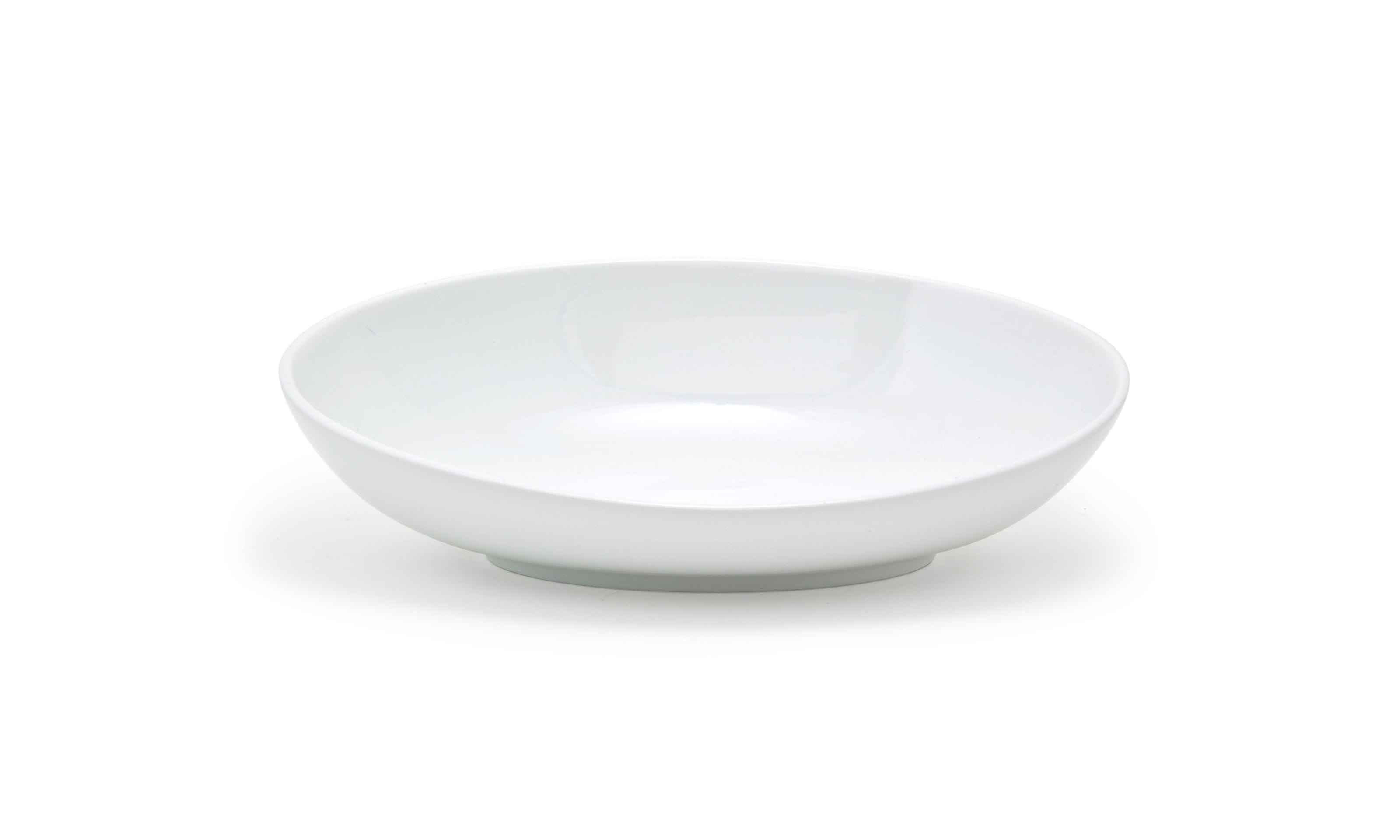 Front of the House BBO033WHP20 16" Oval Ellipse™ Slanted Bowl, 68 oz, 2/Case