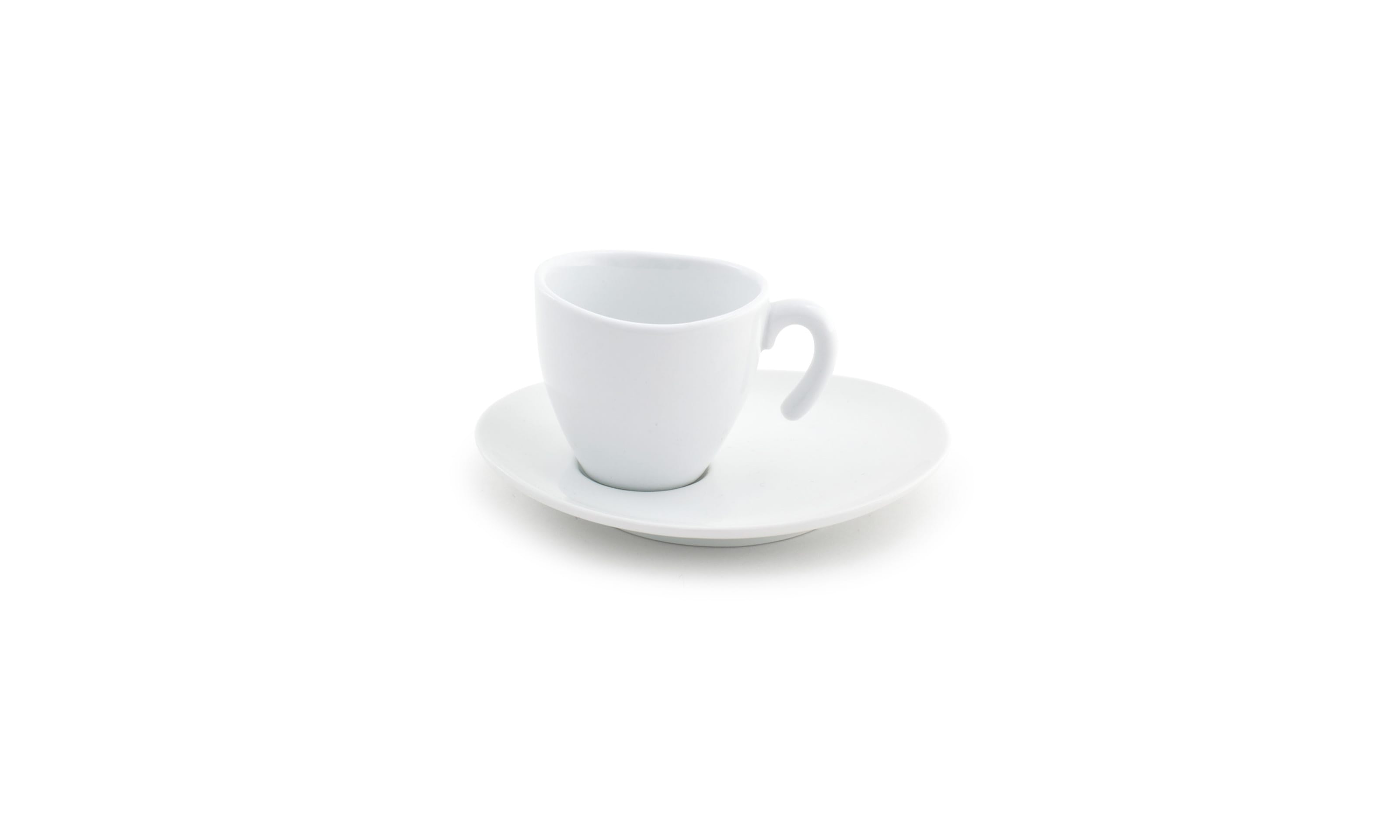 Front of the House DCS009WHP22 2 oz Ellipse™ Cup & Saucer, 6/Case