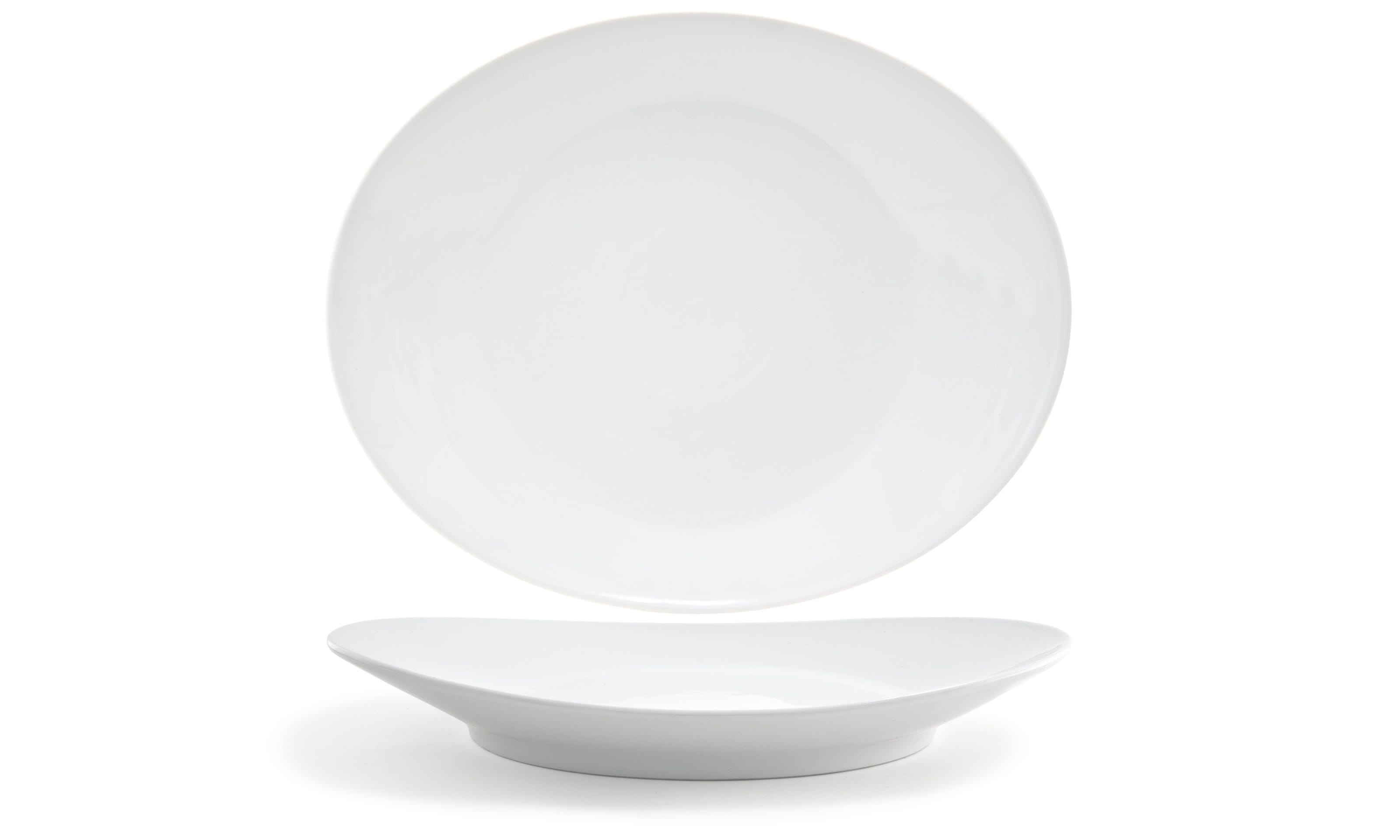 Front of the House SPT006WHP20 15" Oval Ellipse™ Platter, 2/Case