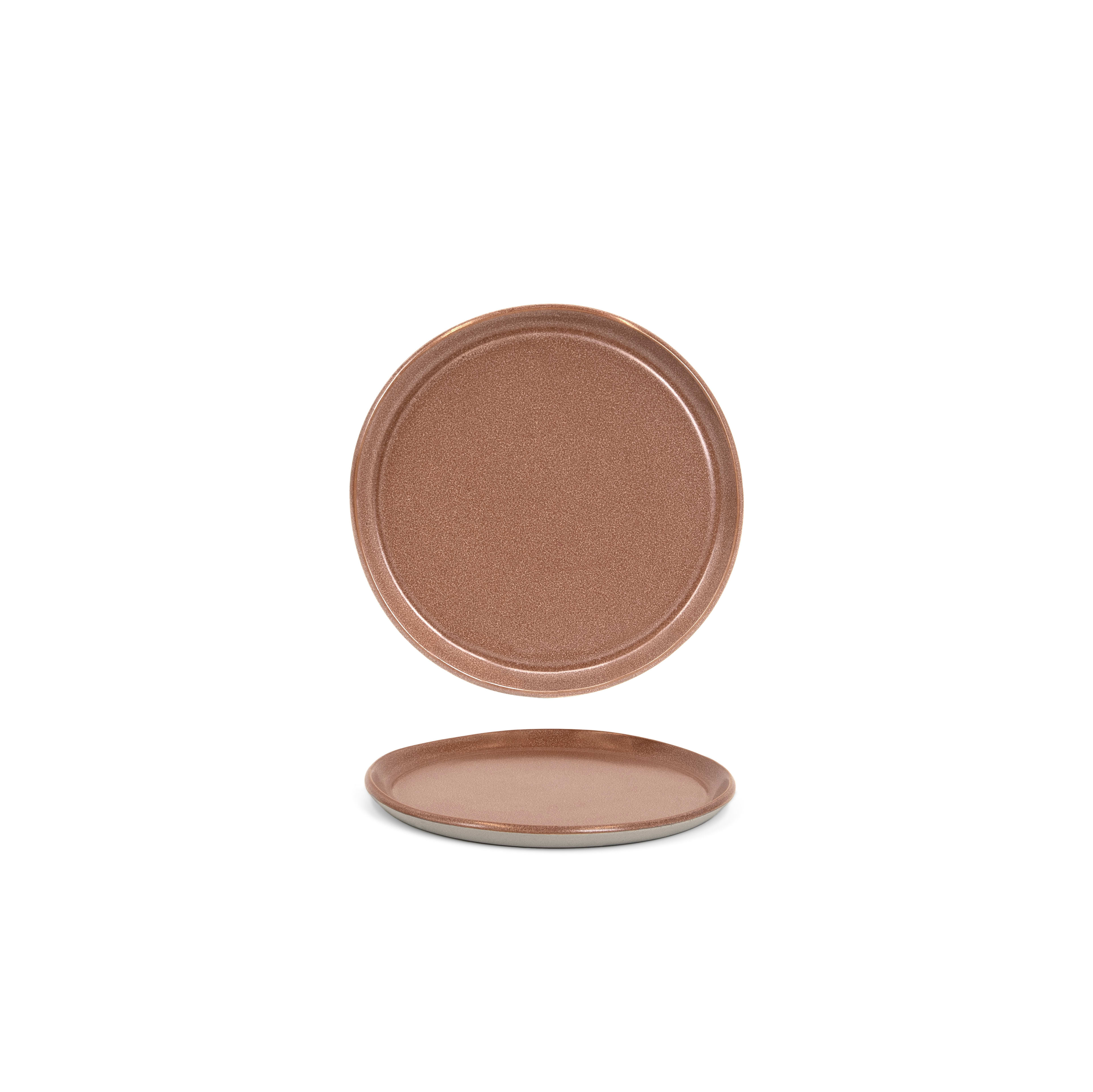 Front of the House DAP093BRP23 7.5" Round Mezze™ Plate, Cinnamon, 12/Case