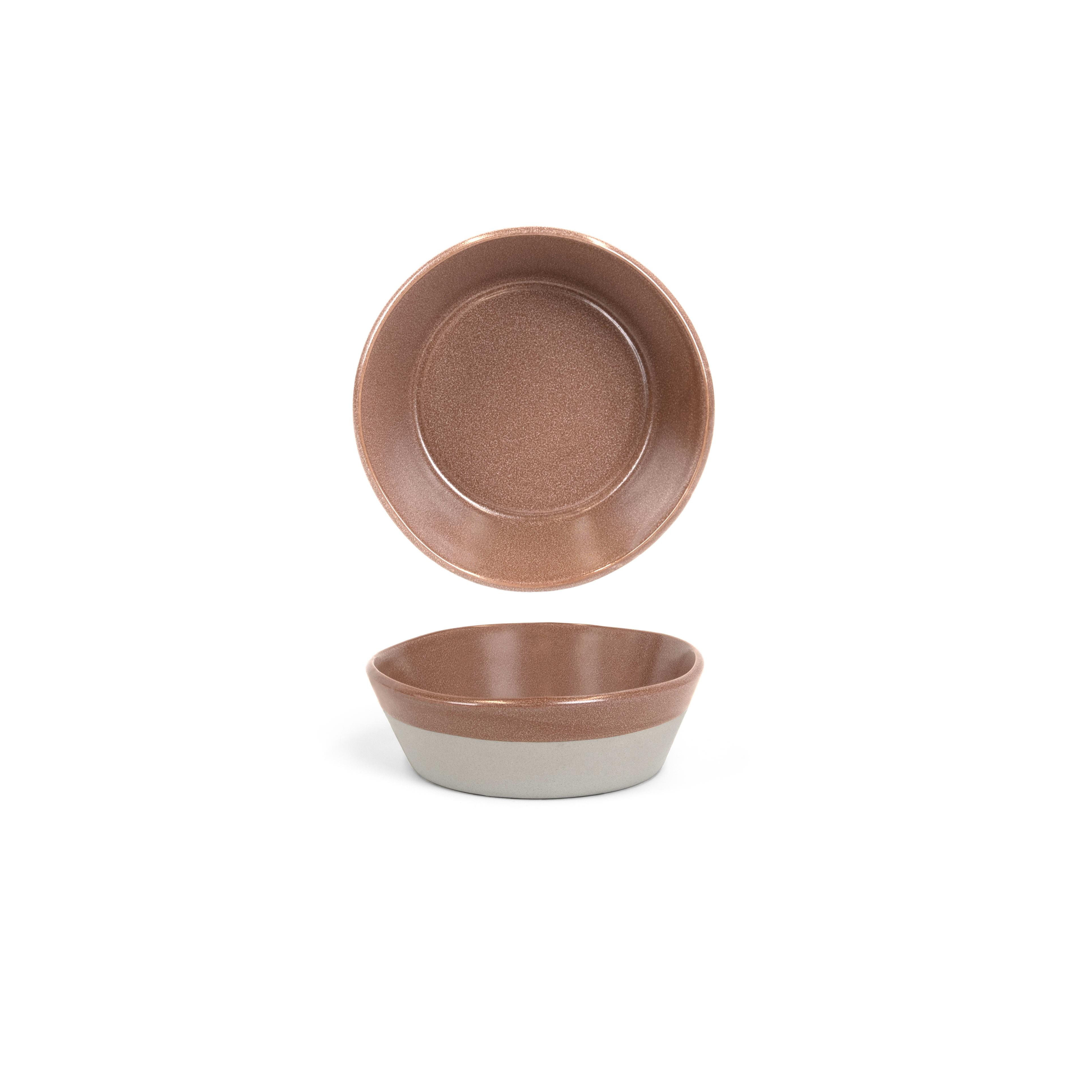 Front of the House DBO197BRP22 7" Round Mezze™ Bowl, 26 oz, Cinnamon, 6/Case