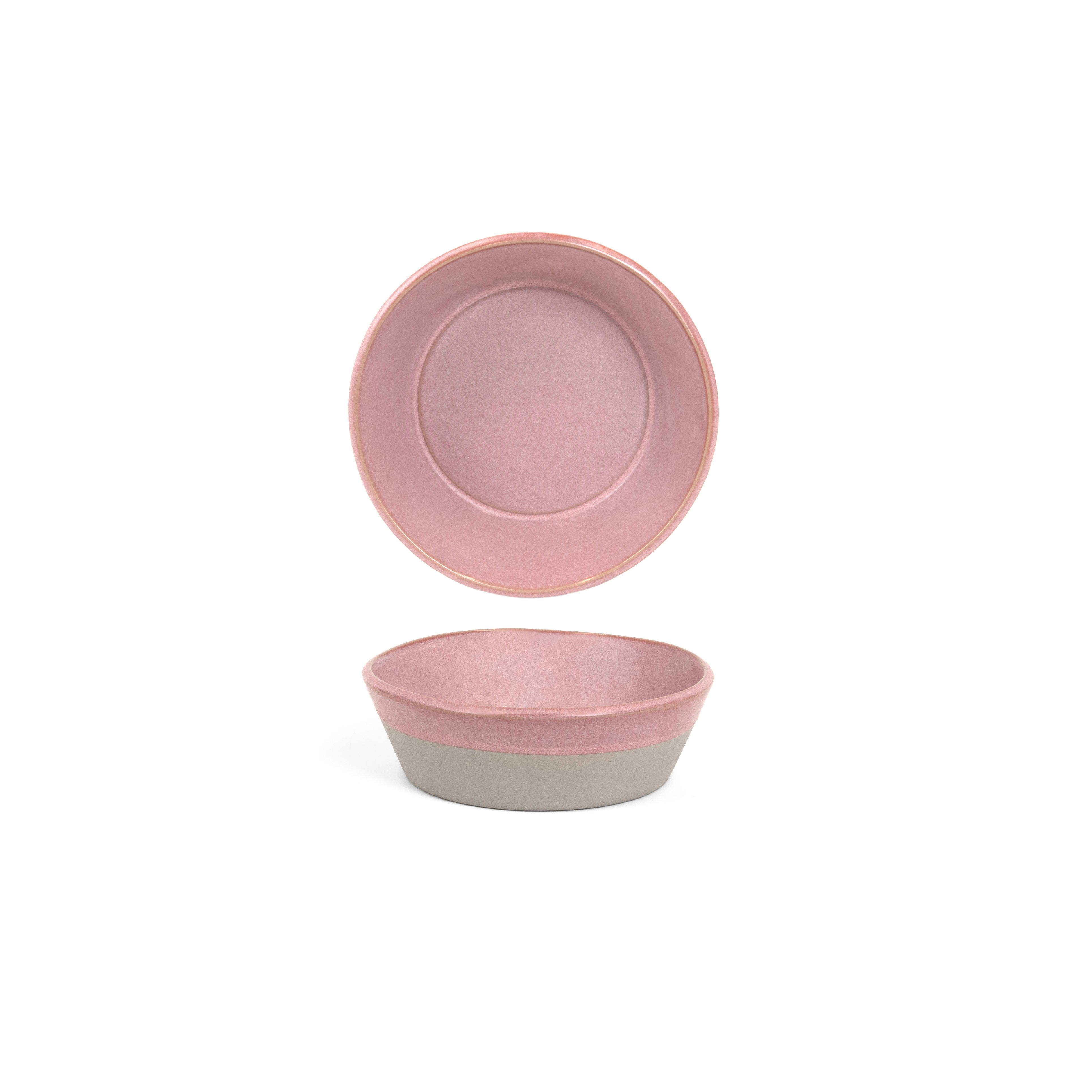 Front of the House DBO197PIP22 7" Round Mezze™ Bowl, 26 oz, Guava, 6/Case