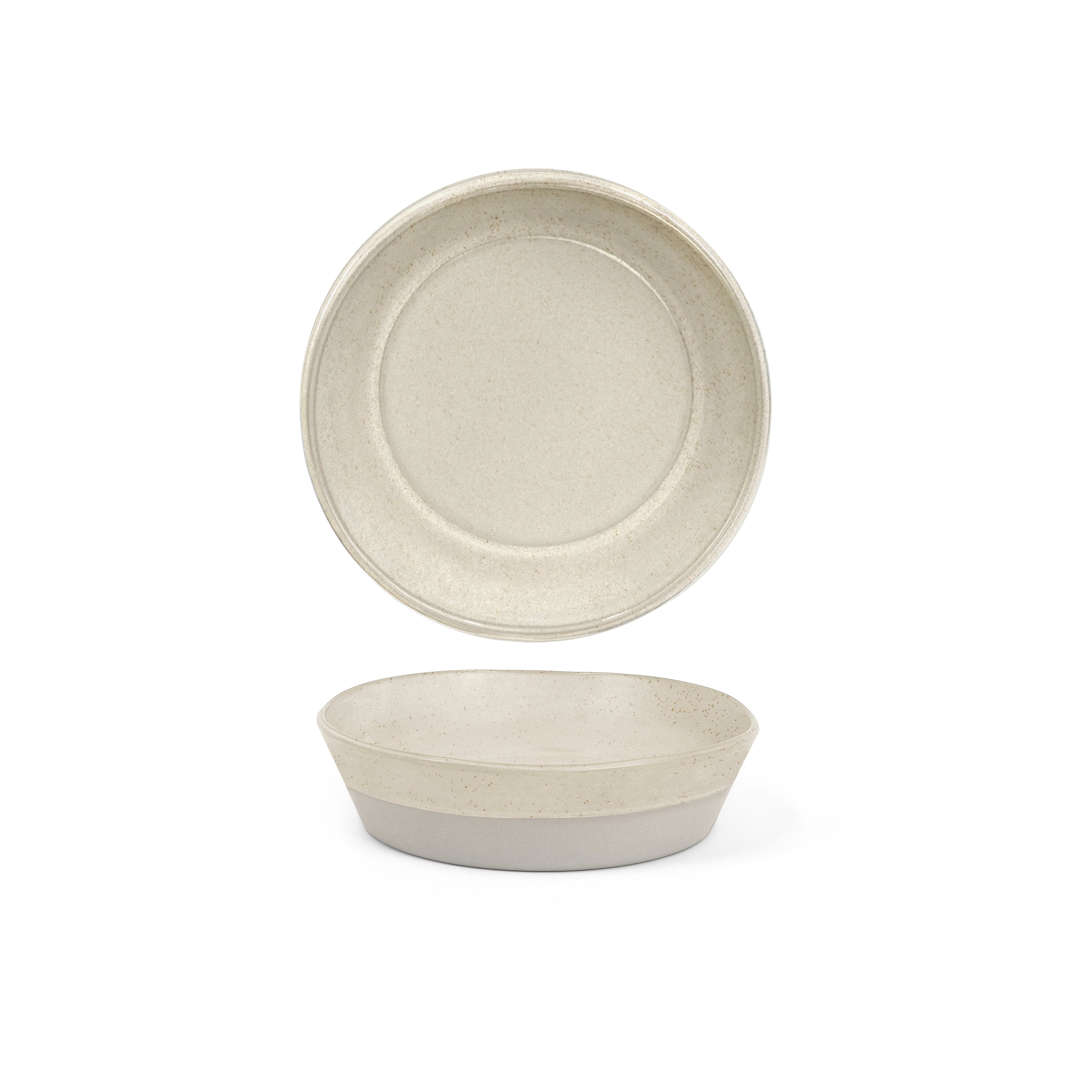 Front of the House DBO198BEP21 8.75" Round Mezze™ Bowl, 48 oz, Sesame, 4/Case
