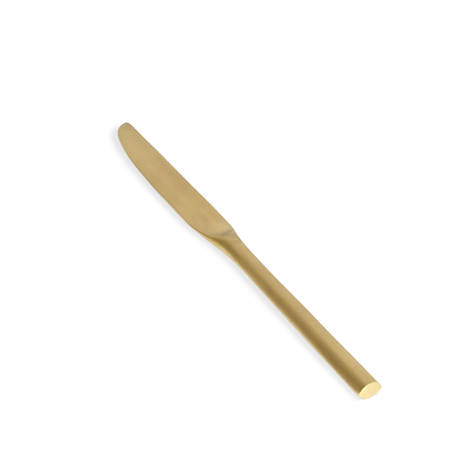 FOH FDK011GOS23 9.25" Hector Dinner Knife - Matte Brass